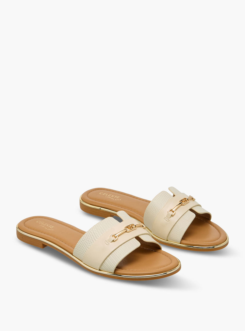 صندل مسطح بمشبك معدني للنساء من سيليست-women-shoes-flats-sandals-image-1
