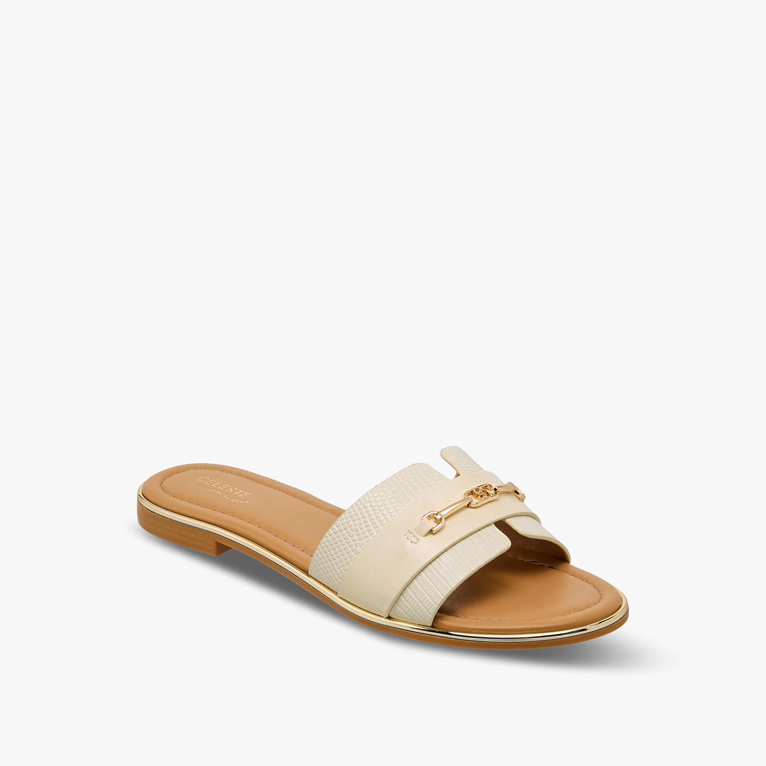 صندل مسطح بمشبك معدني للنساء من سيليست-women-shoes-flats-sandals-image-3