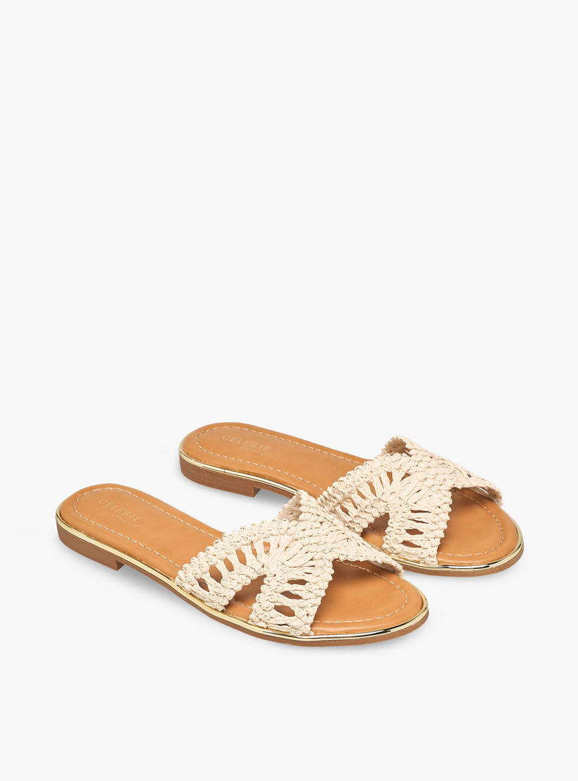 صندل بأحزمة منسوجة للنساء من سيليست-women-shoes-flats-sandals-image-1