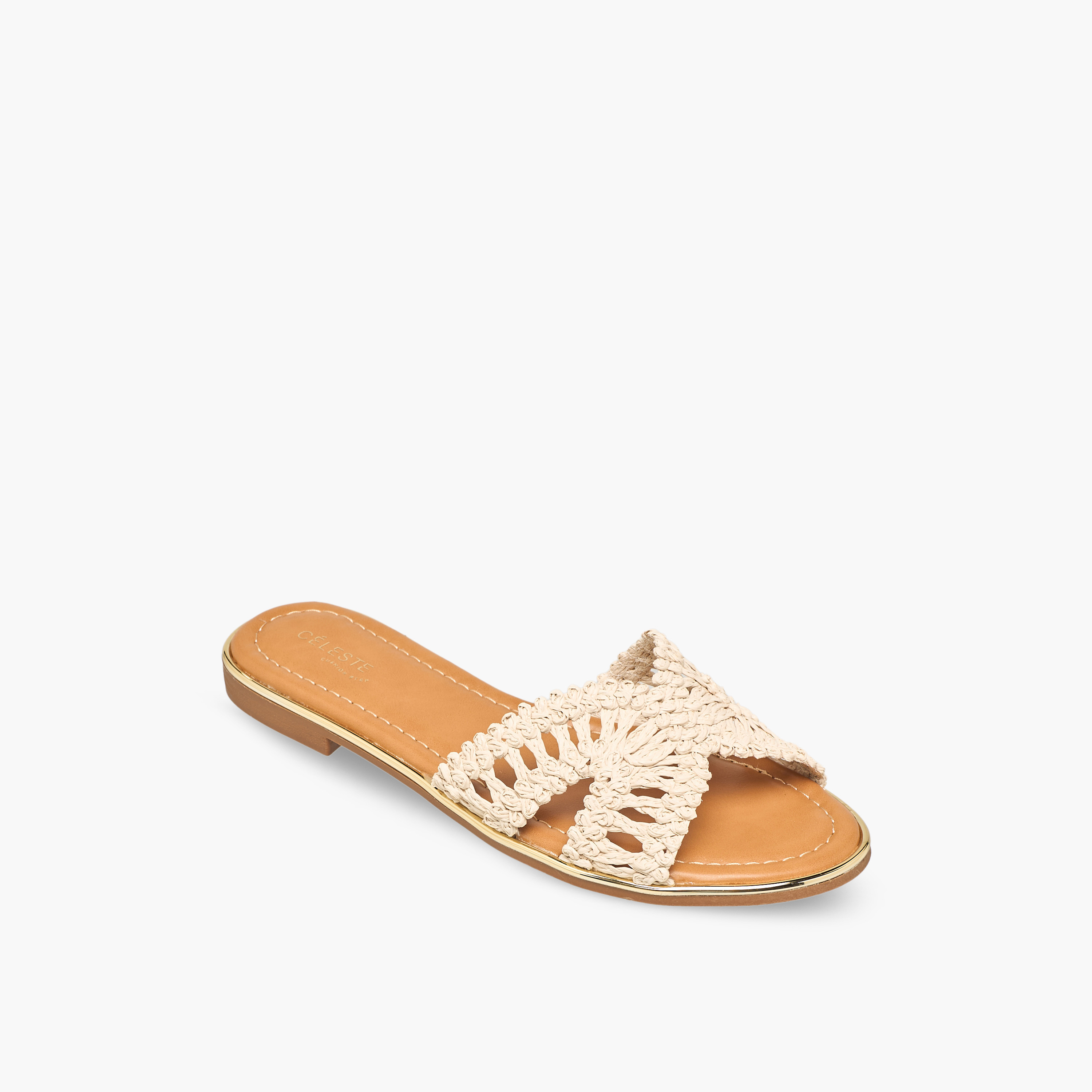 صندل بأحزمة منسوجة للنساء من سيليست-women-shoes-flats-sandals-image-2