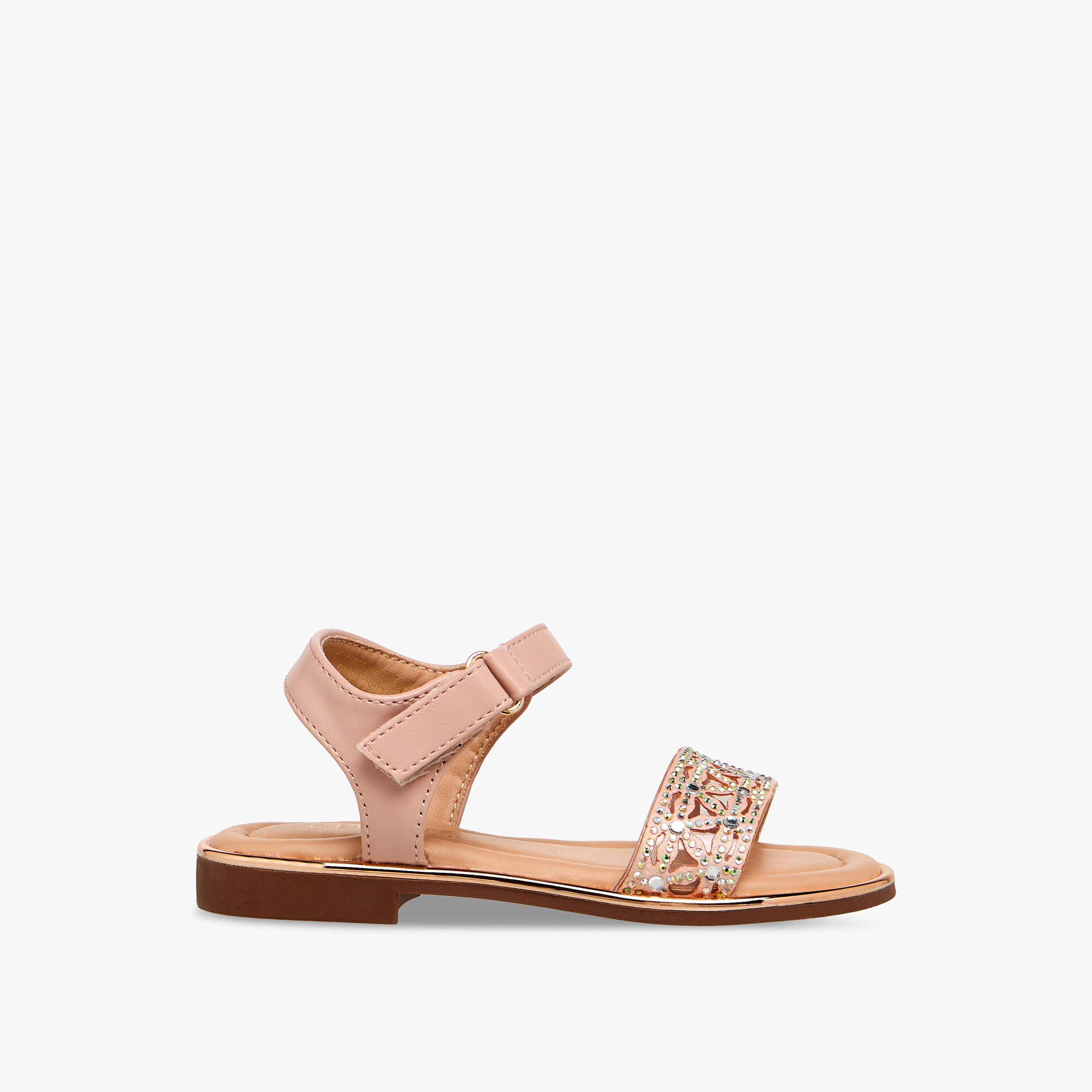 صندل مسطح مزين بشريط إغلاق لاصق للبنات من سيليست-girls-shoes-sandals-image-3