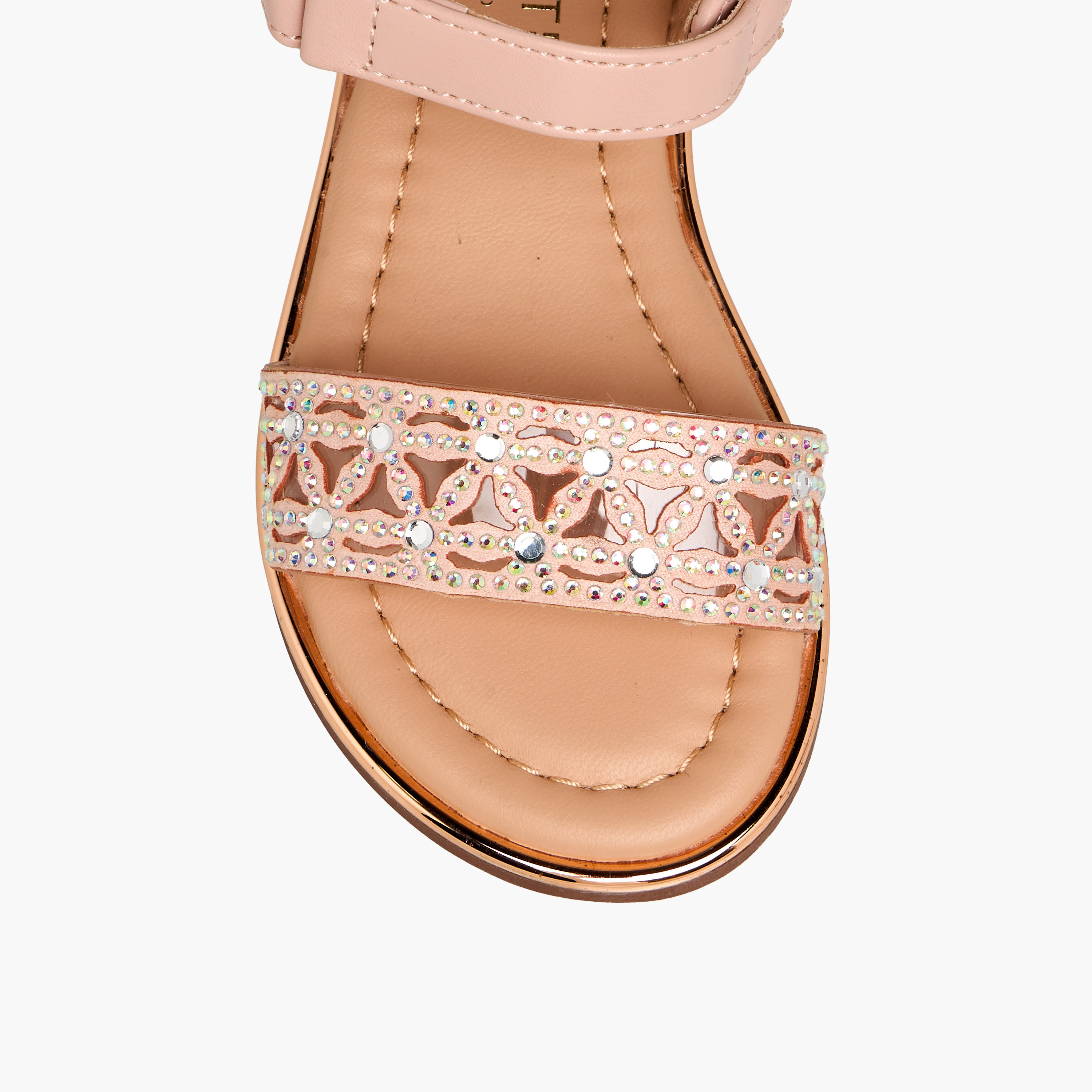 صندل مسطح مزين بشريط إغلاق لاصق للبنات من سيليست-girls-shoes-sandals-image-4