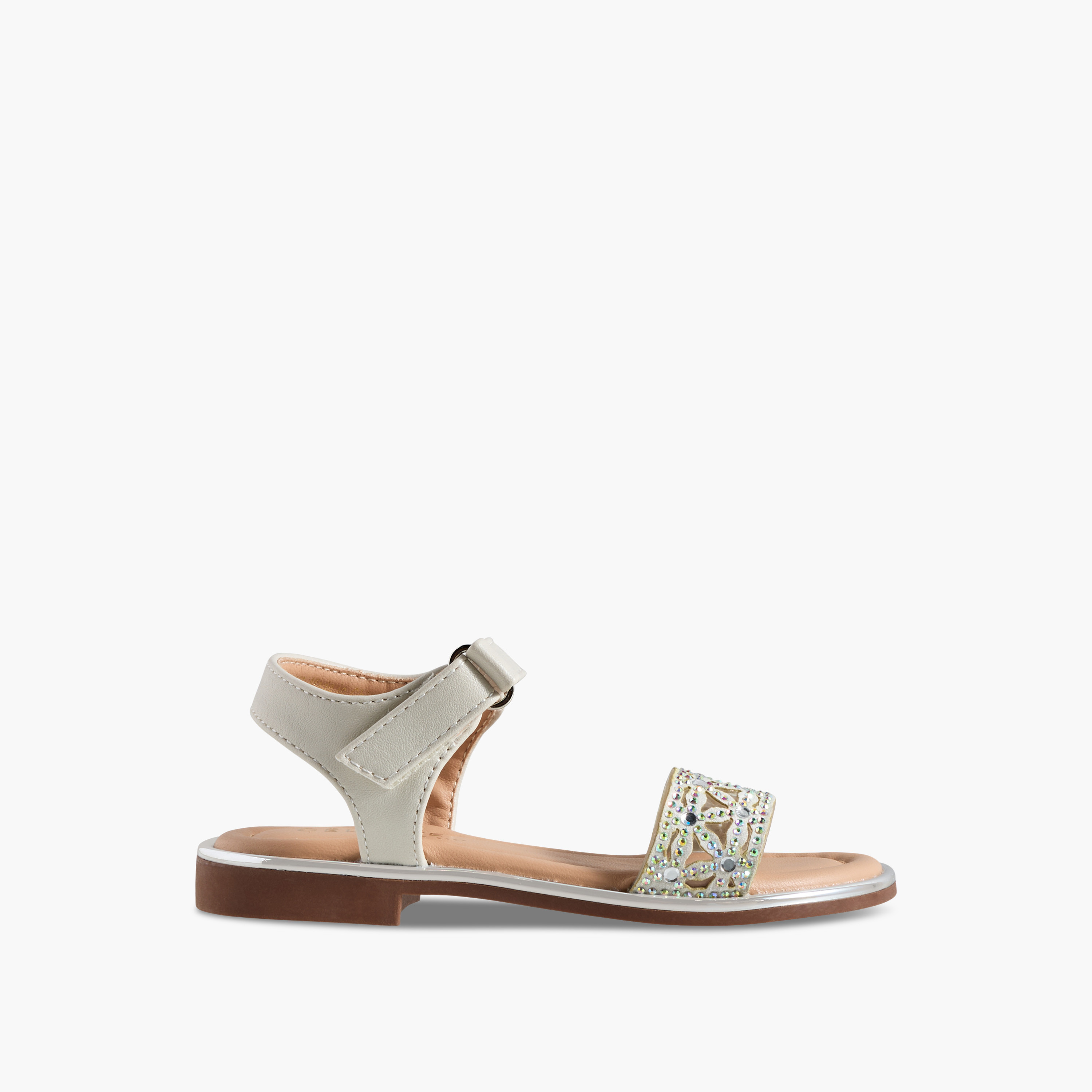 صندل مسطح مزين بشريط إغلاق لاصق للبنات من سيليست-girls-shoes-sandals-image-2