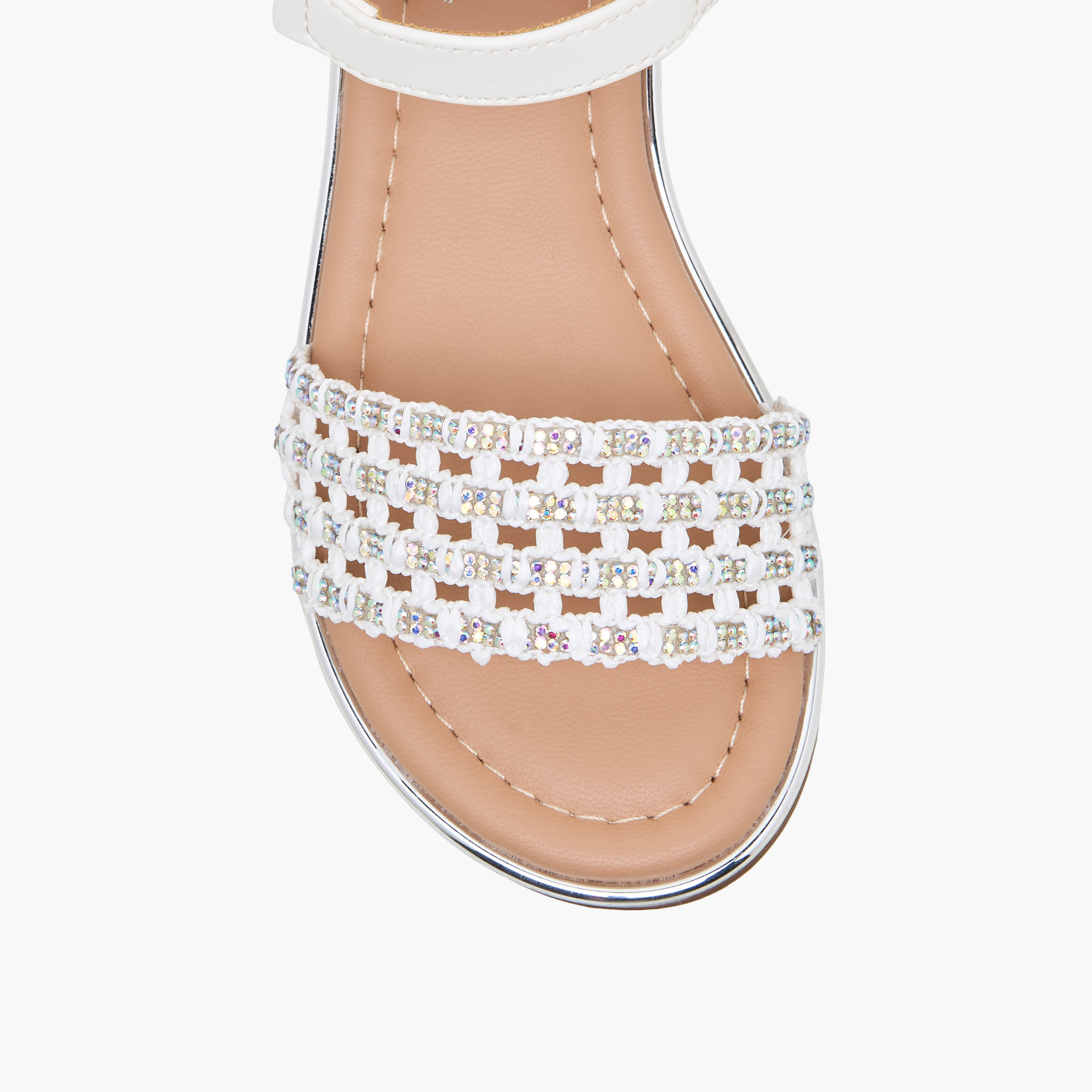 صندل مسطح مزين بشريط إغلاق لاصق للبنات من سيليست-girls-shoes-sandals-image-3