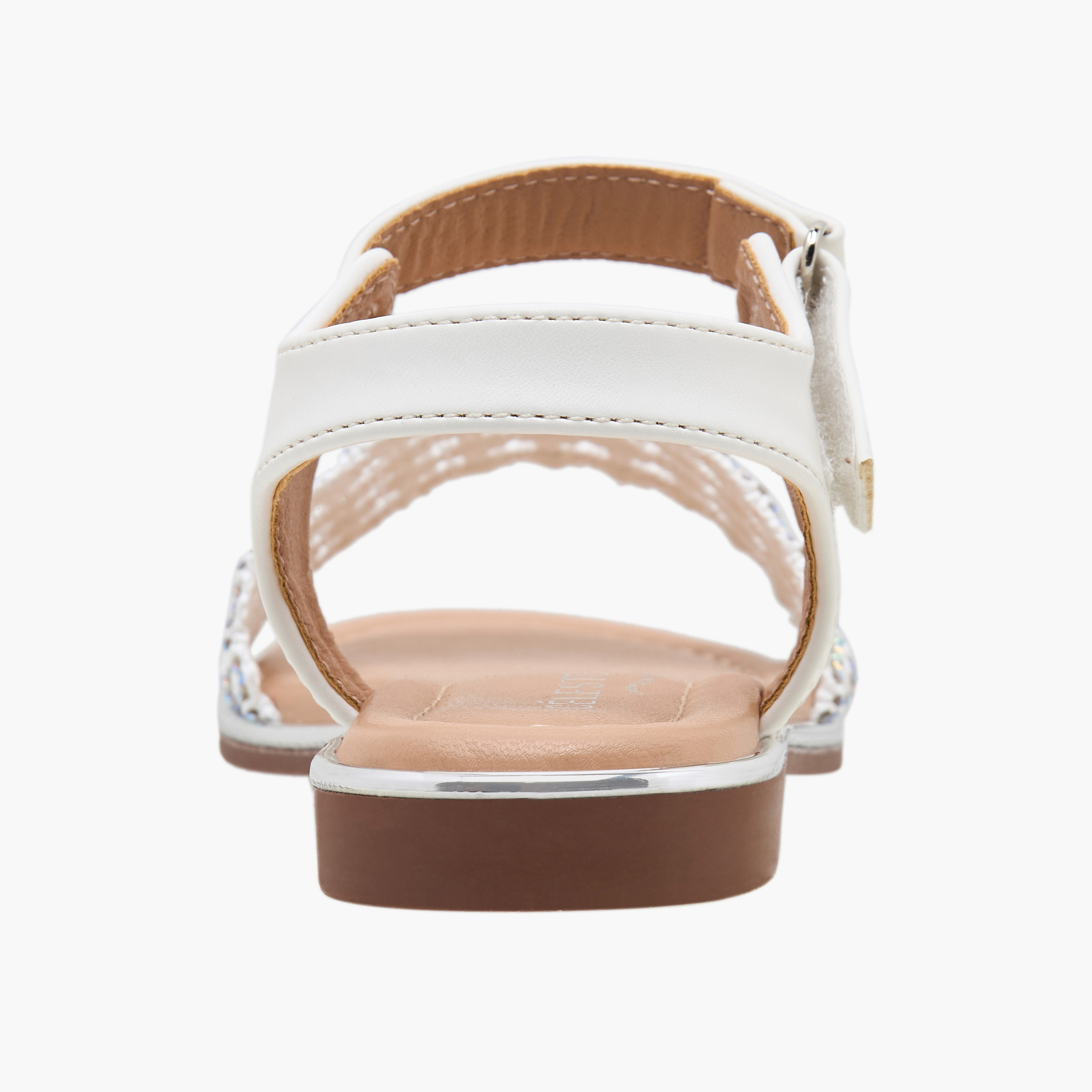صندل مسطح مزين بشريط إغلاق لاصق للبنات من سيليست-girls-shoes-sandals-image-4