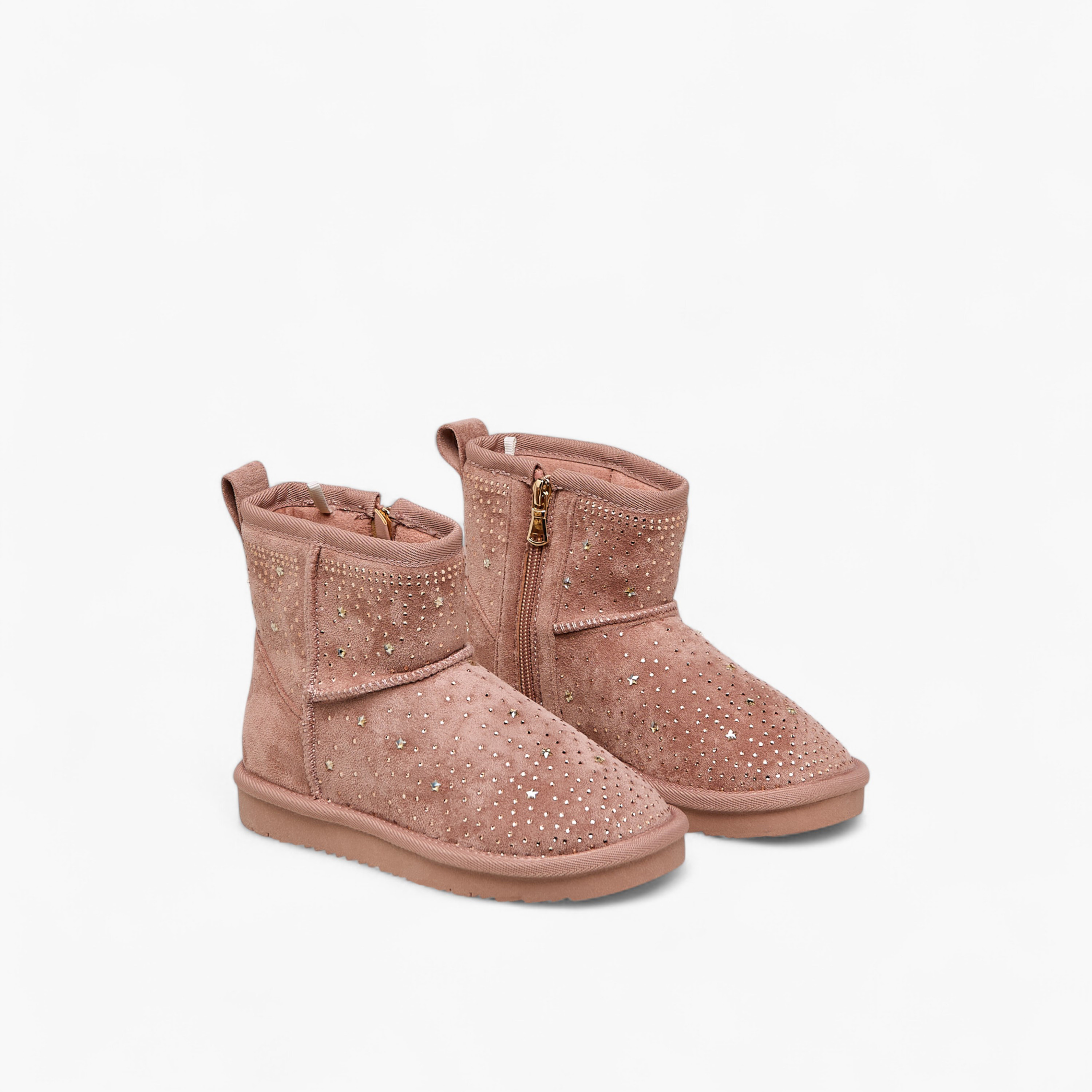 بوت مزين بطول الكاحل للبنات من ليتل ميسي-girls-shoes-boots-image-1
