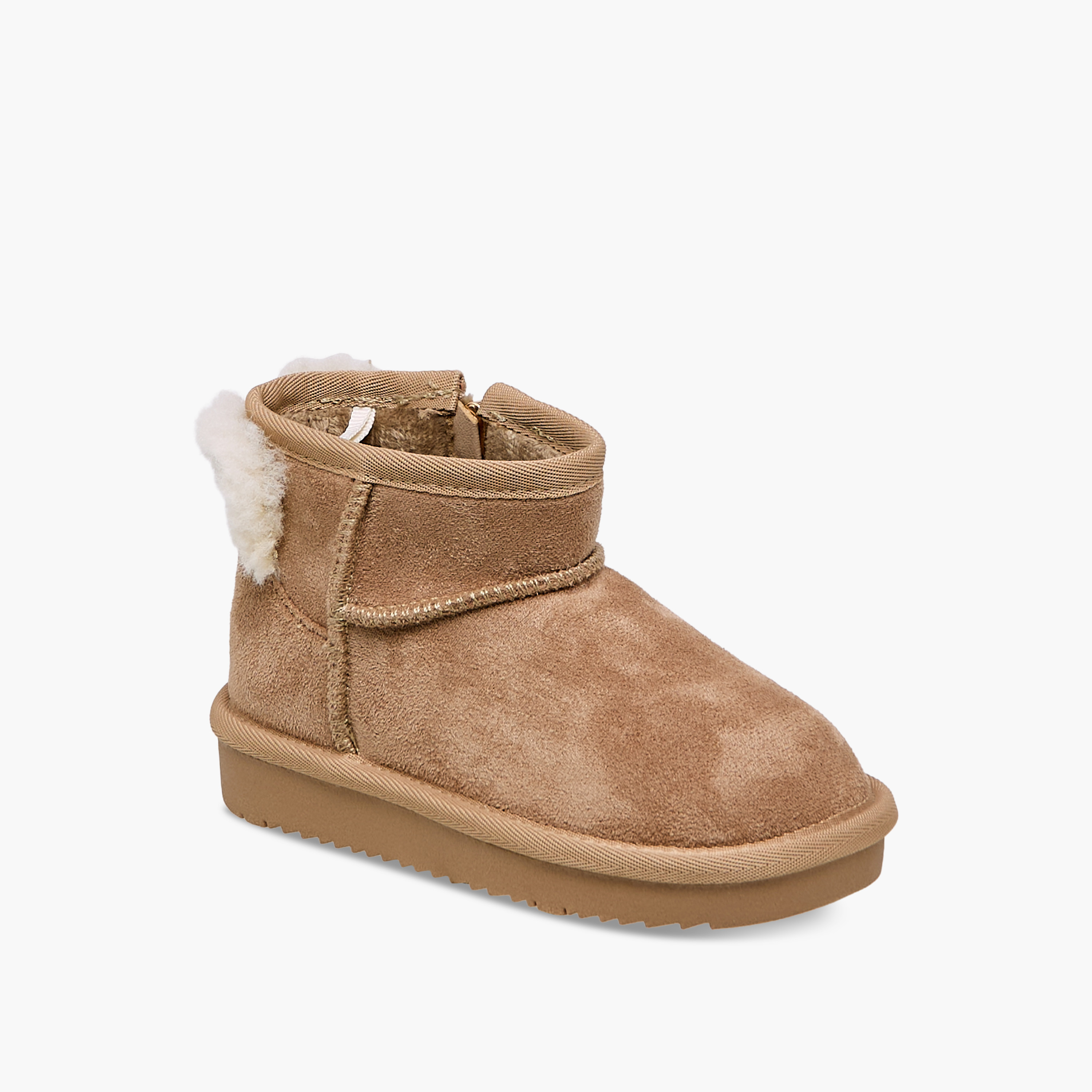 بوت بطول االكاحل وزينة فرو للفتيات من جونيورز-girls-shoes-boots-image-2