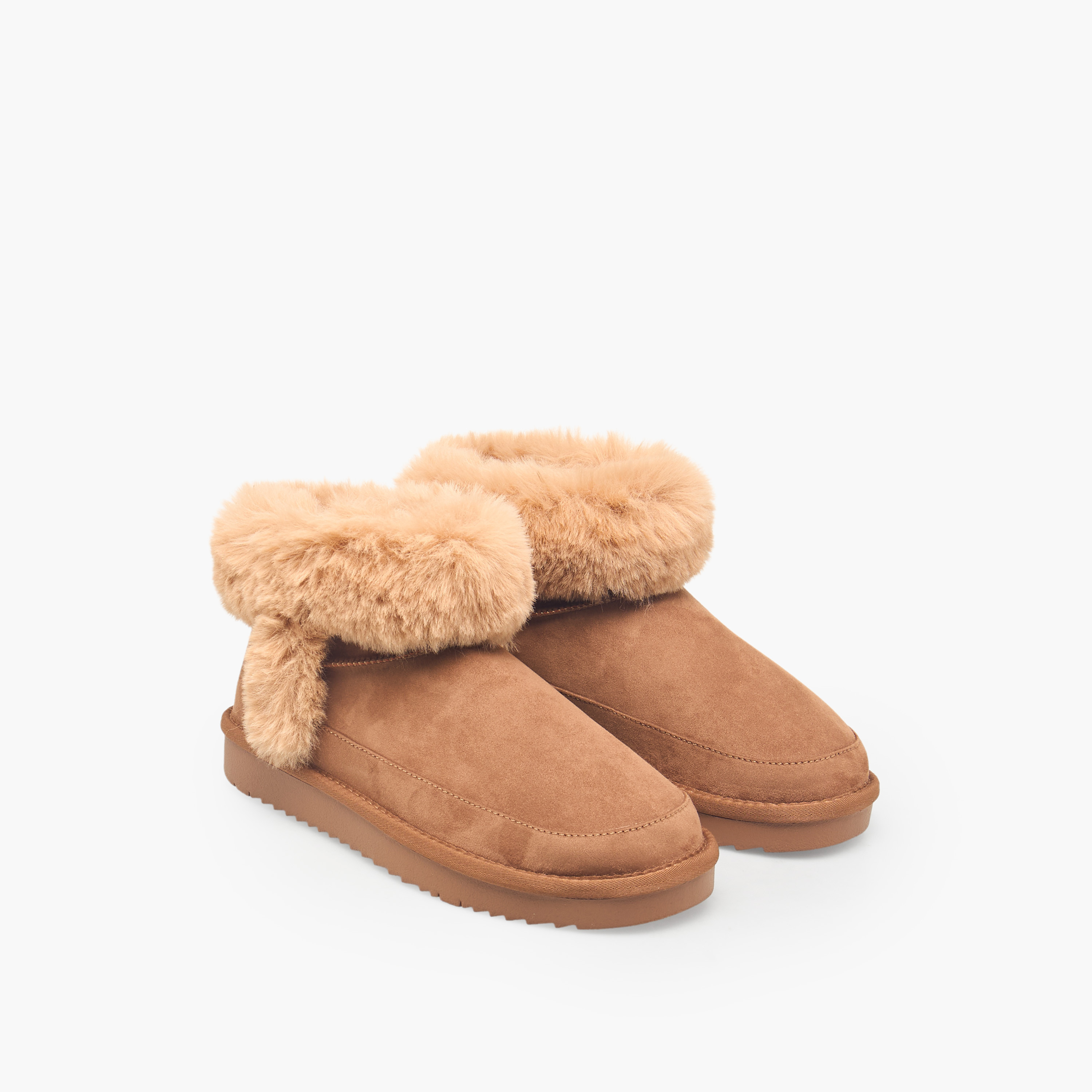 Celeste Women Faux Fur Trim Ankle Boots-women-shoes-boots-image-1