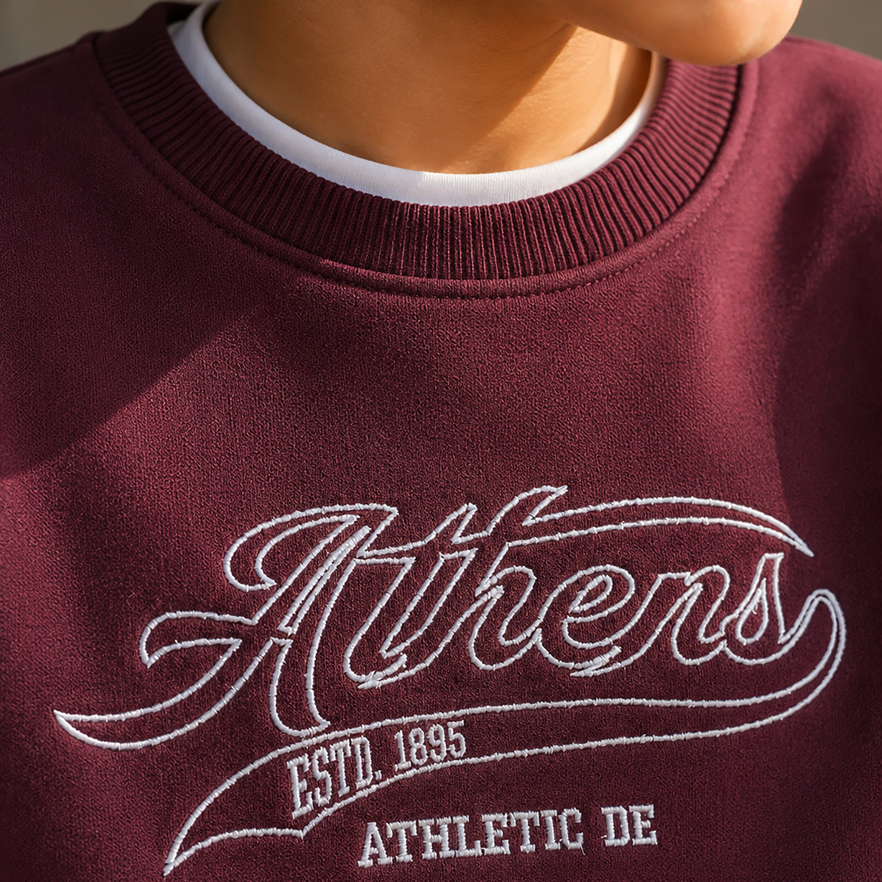 سويت شيرت بياقة مستديرة وأكمام طويلة مع تطريز من فيكتور أند جين-boys-clothing-sweatshirts-image-3