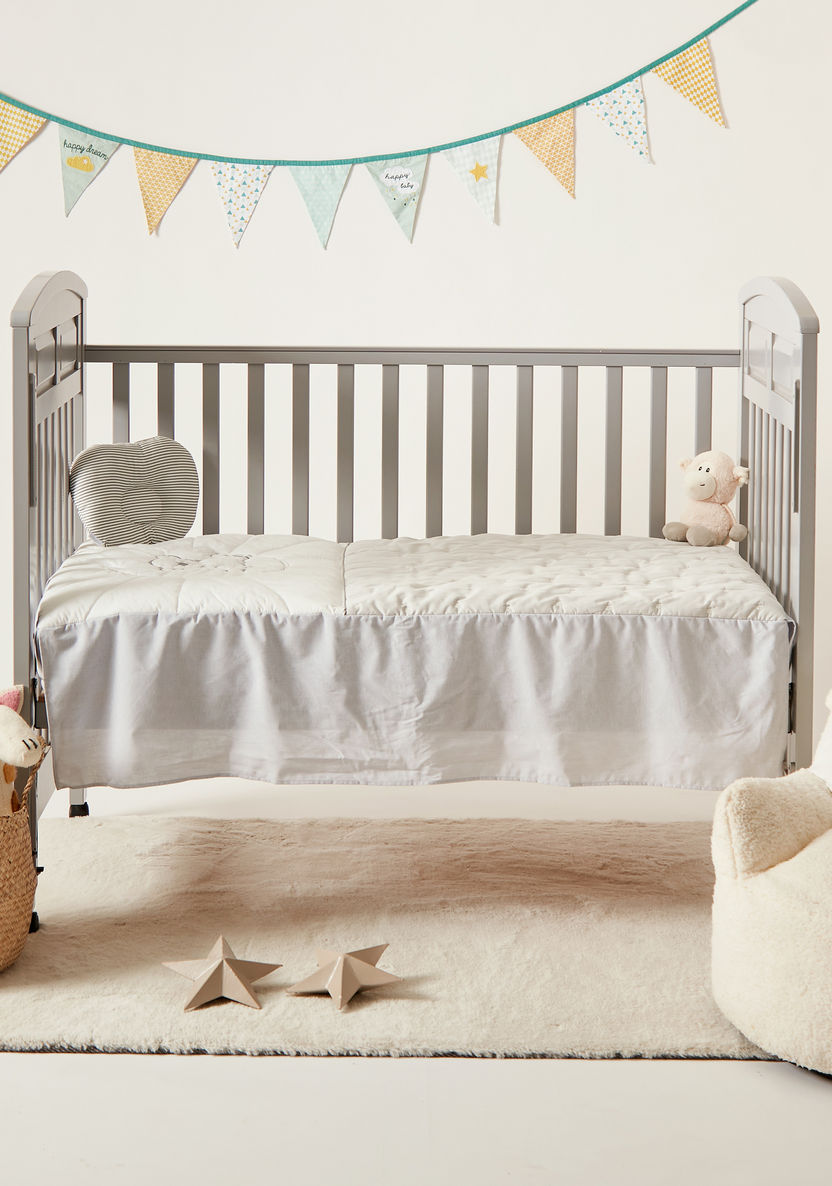 Giggles Bear Embroidered 3-Piece Bedding Set - 130x70 cms-Baby Bedding-image-0