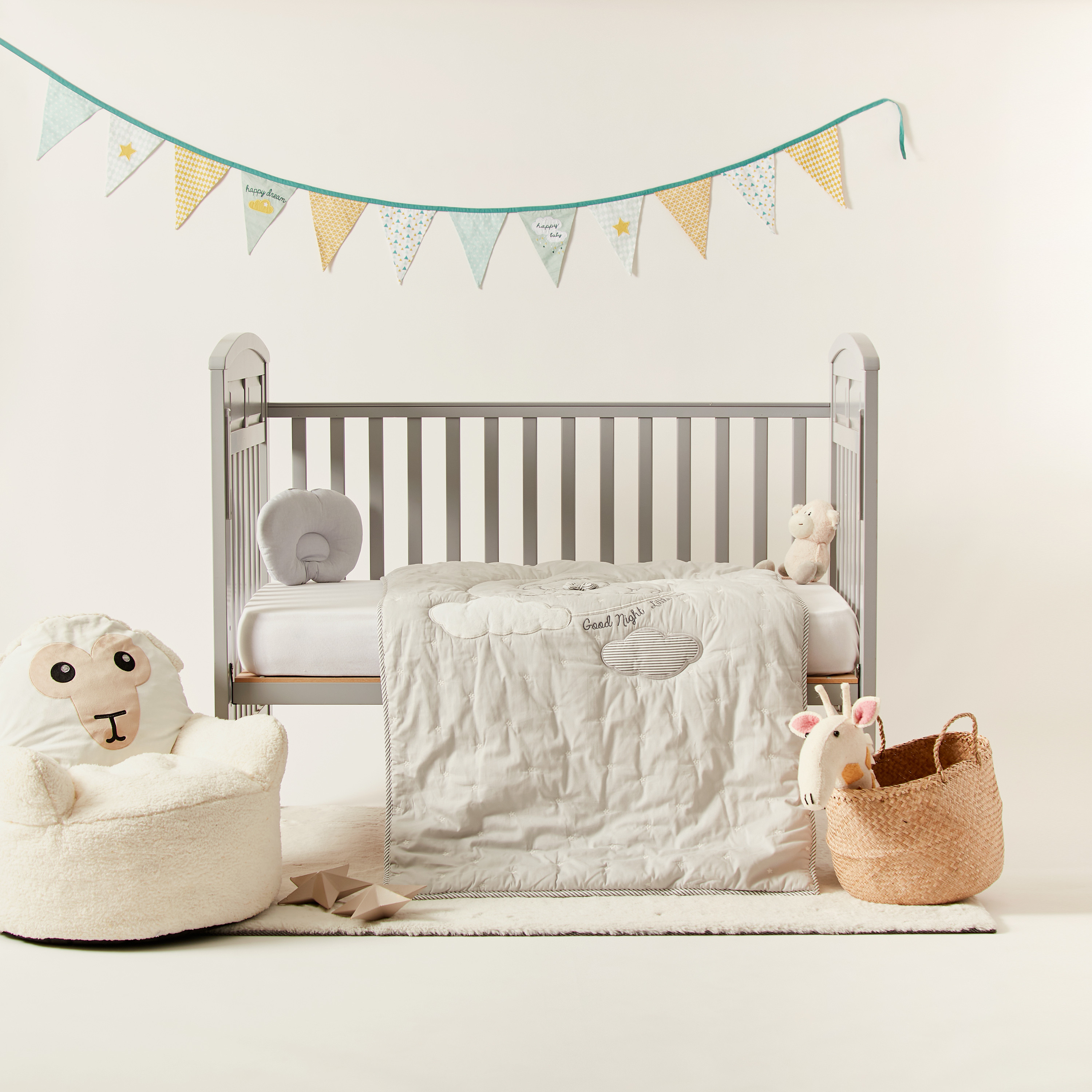 Buy Giggles Bear Embroidered 2 Piece Comforter Set 130x90 cms Online Mothercare Bahrain