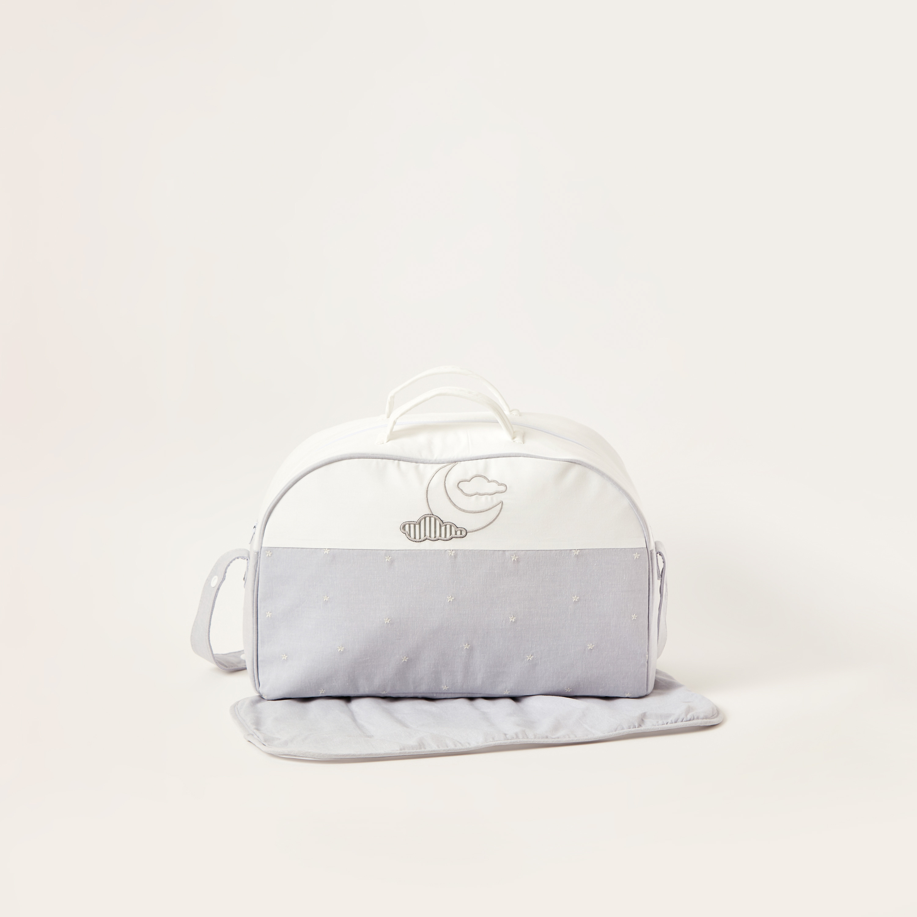 Giggles Embroidered Diaper Bag with Zip Closure-baby-gear-diaperbags-image-1