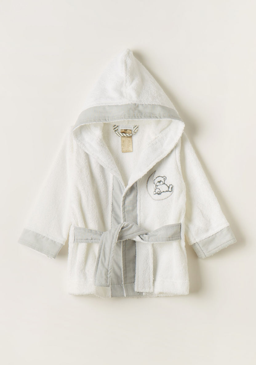 Giggles Textured Robe with Long Sleeves and Belt Tie-Ups-Towels and Flannels-image-0