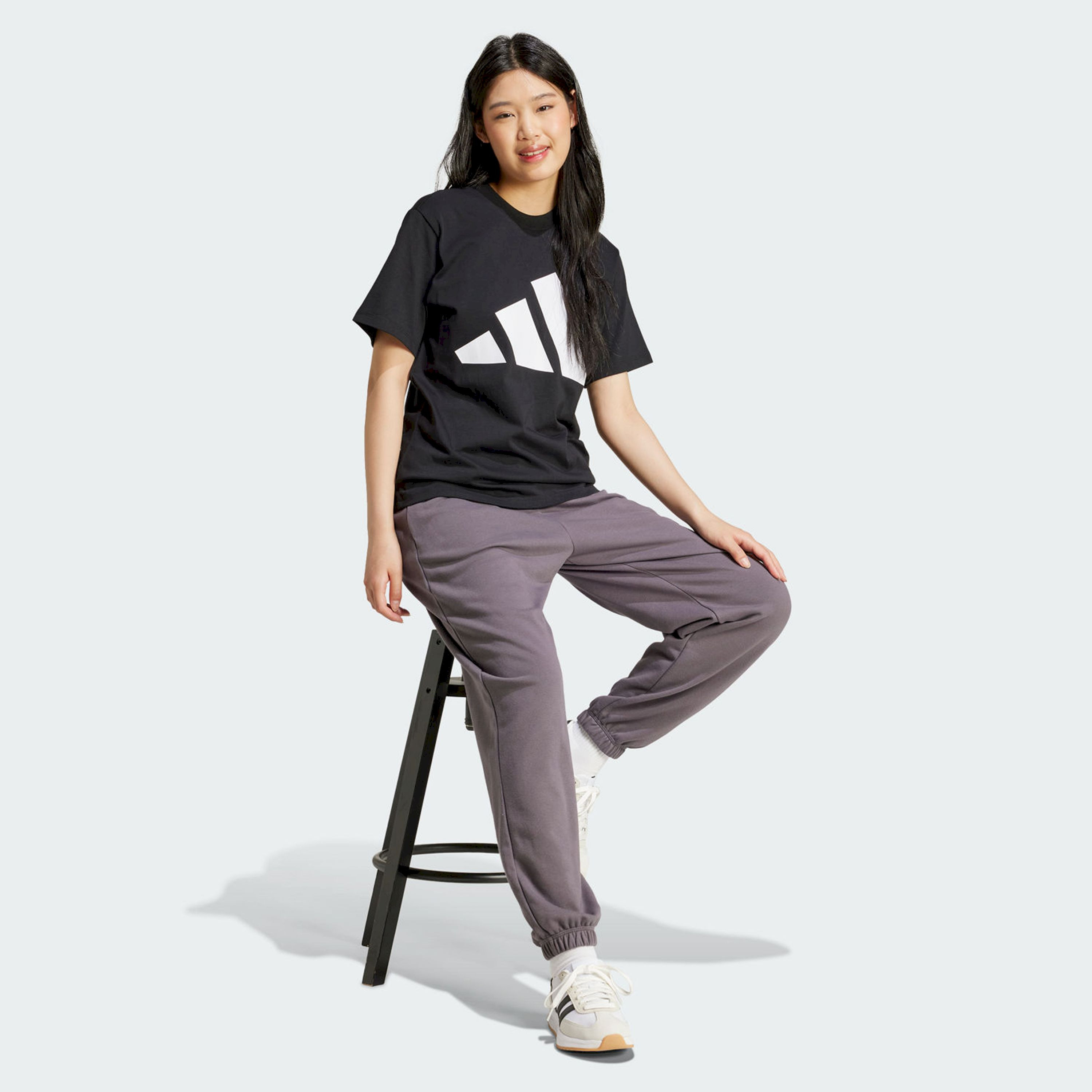 adidas Women's Essentials Big Logo Cotton T-Shirt | OE-sports-women-clothing-tshirtsandvests-image-2