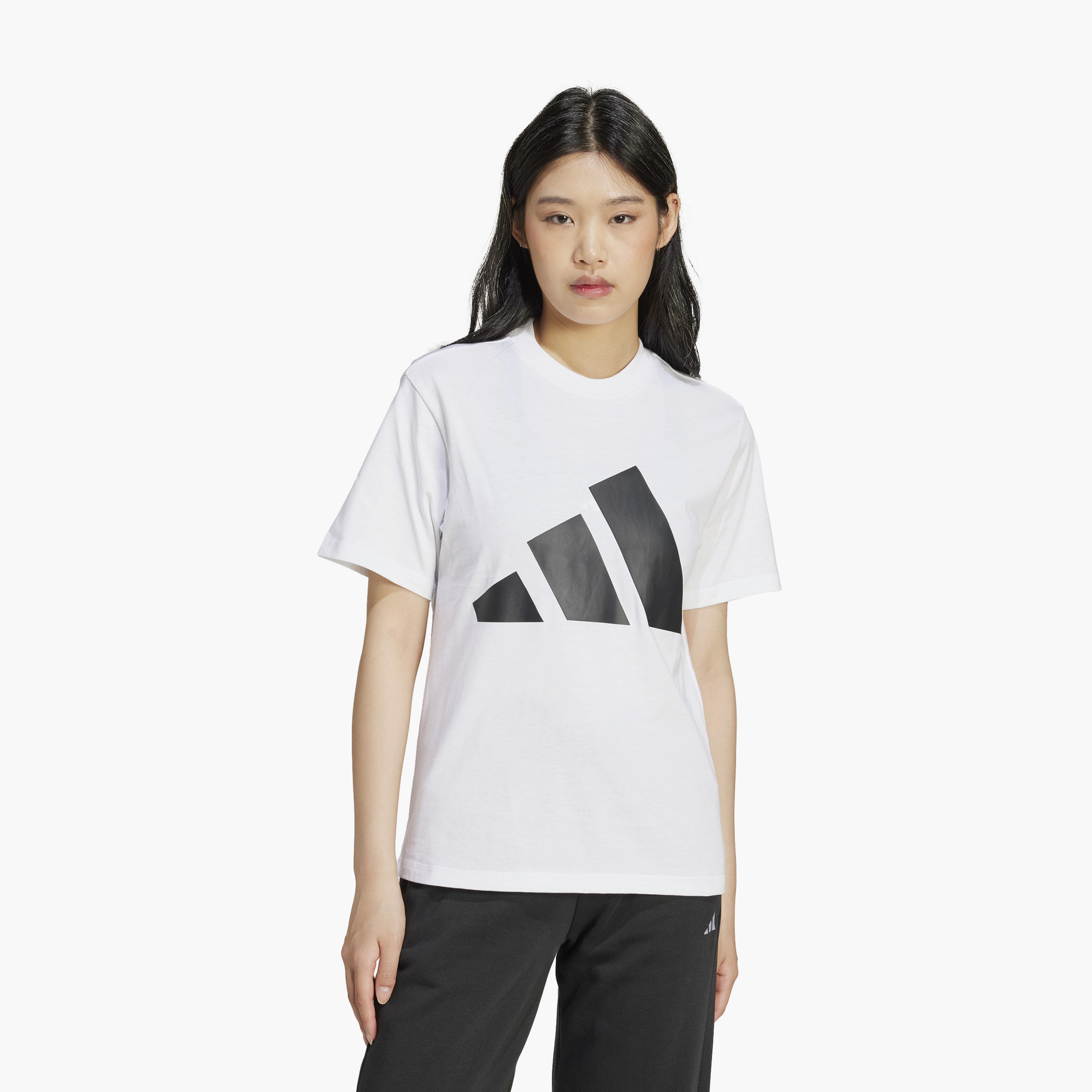 أديداس - تي شيرت رياضي أساسي - شعار كبير - للنساء-sports-women-clothing-tshirtsandvests-image-6