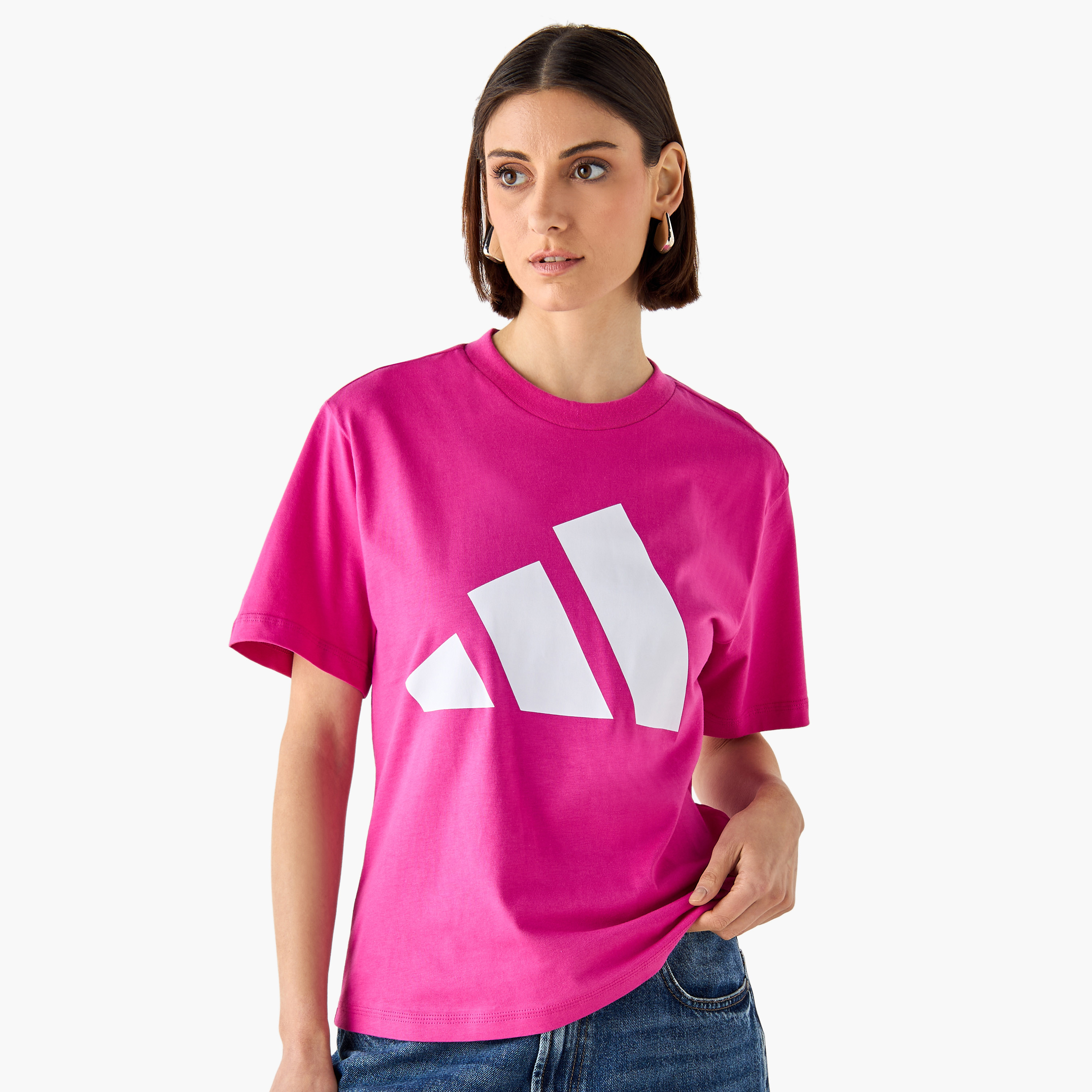adidas Women's Essentials Big Logo Cotton T-Shirt W BL SJ T | OE-women-clothing-tshirts-image-1