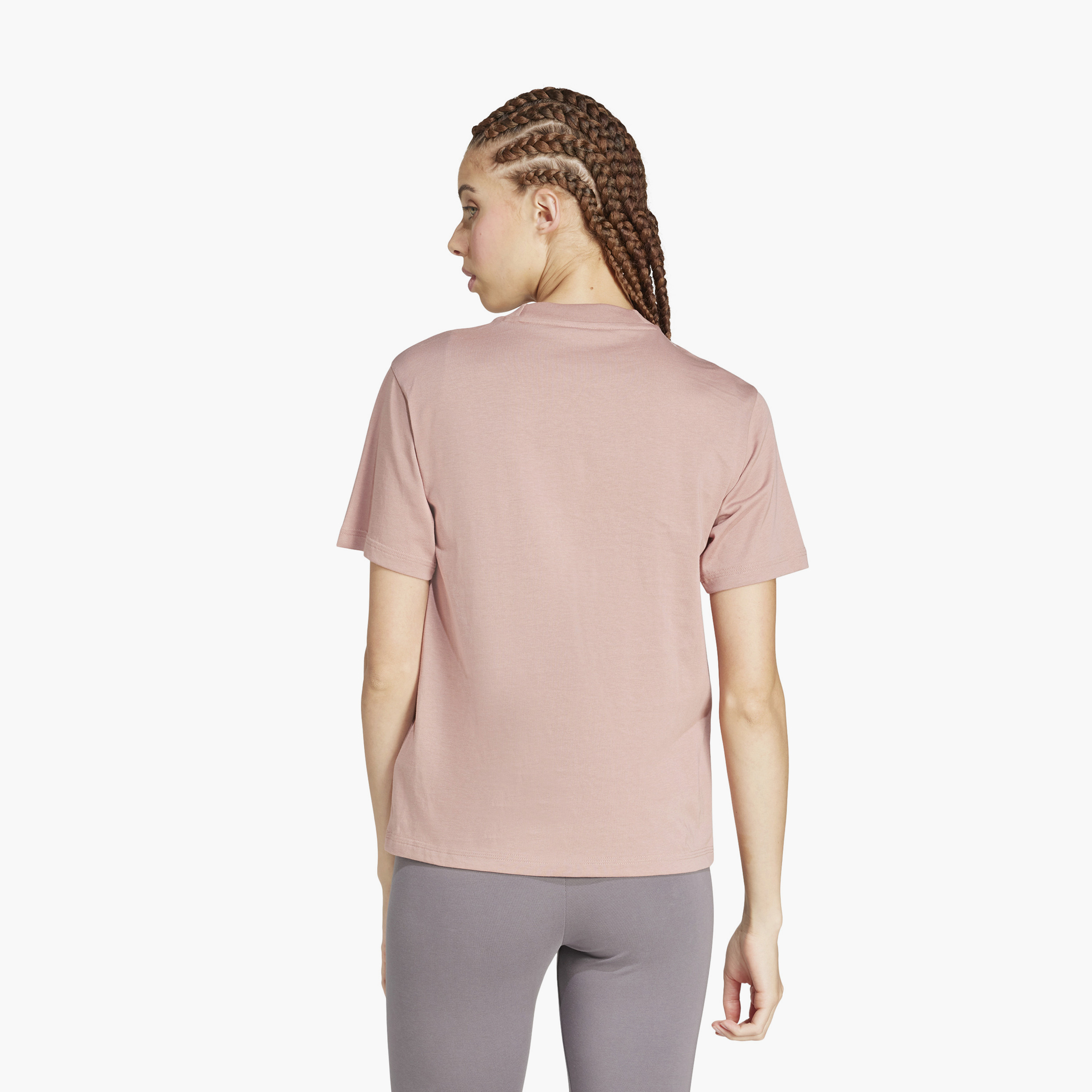 أديداس - تي شيرت رياضي أساسي - شعار كبير - للنساء-sports-women-clothing-tshirtsandvests-image-18