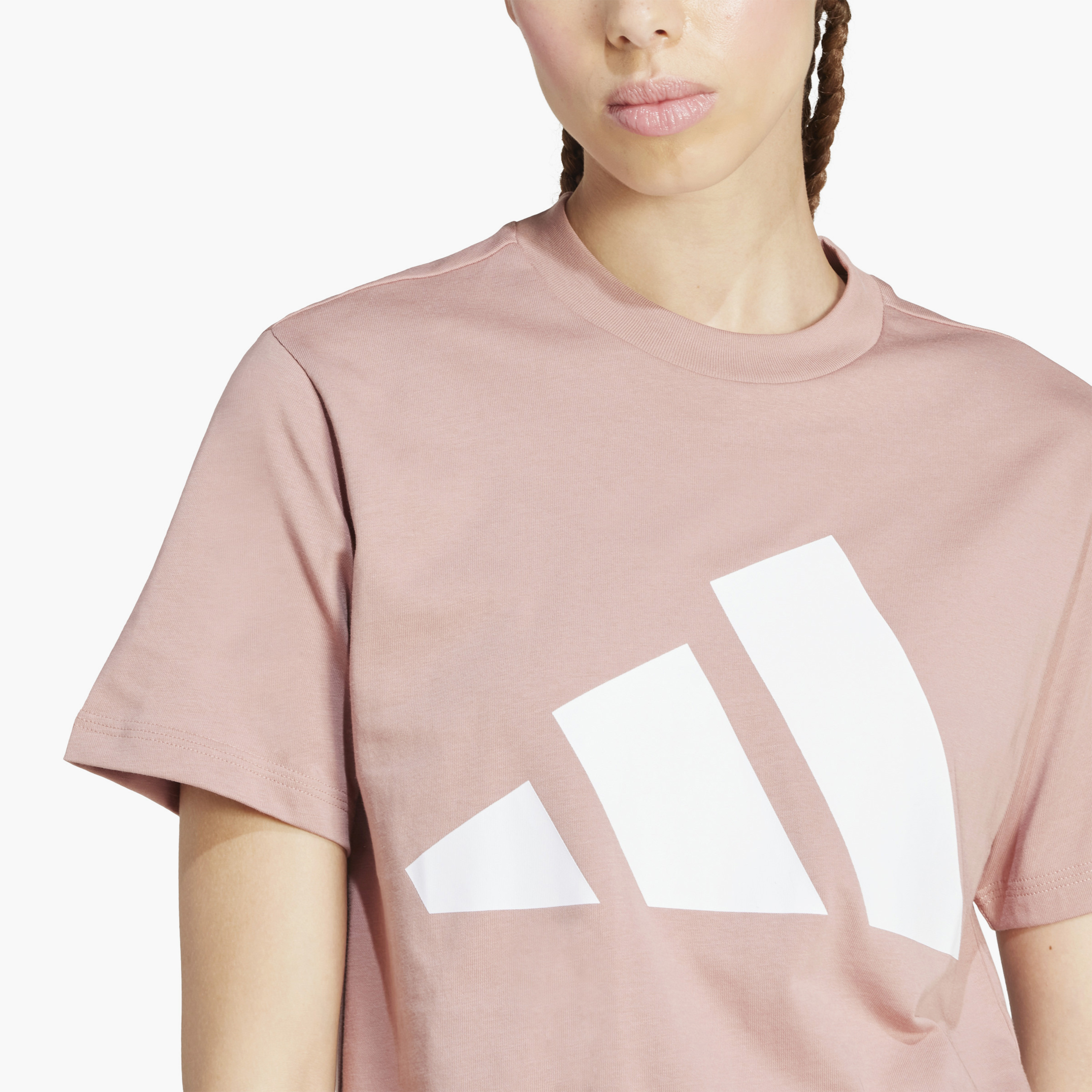 أديداس - تي شيرت رياضي أساسي - شعار كبير - للنساء-sports-women-clothing-tshirtsandvests-image-20