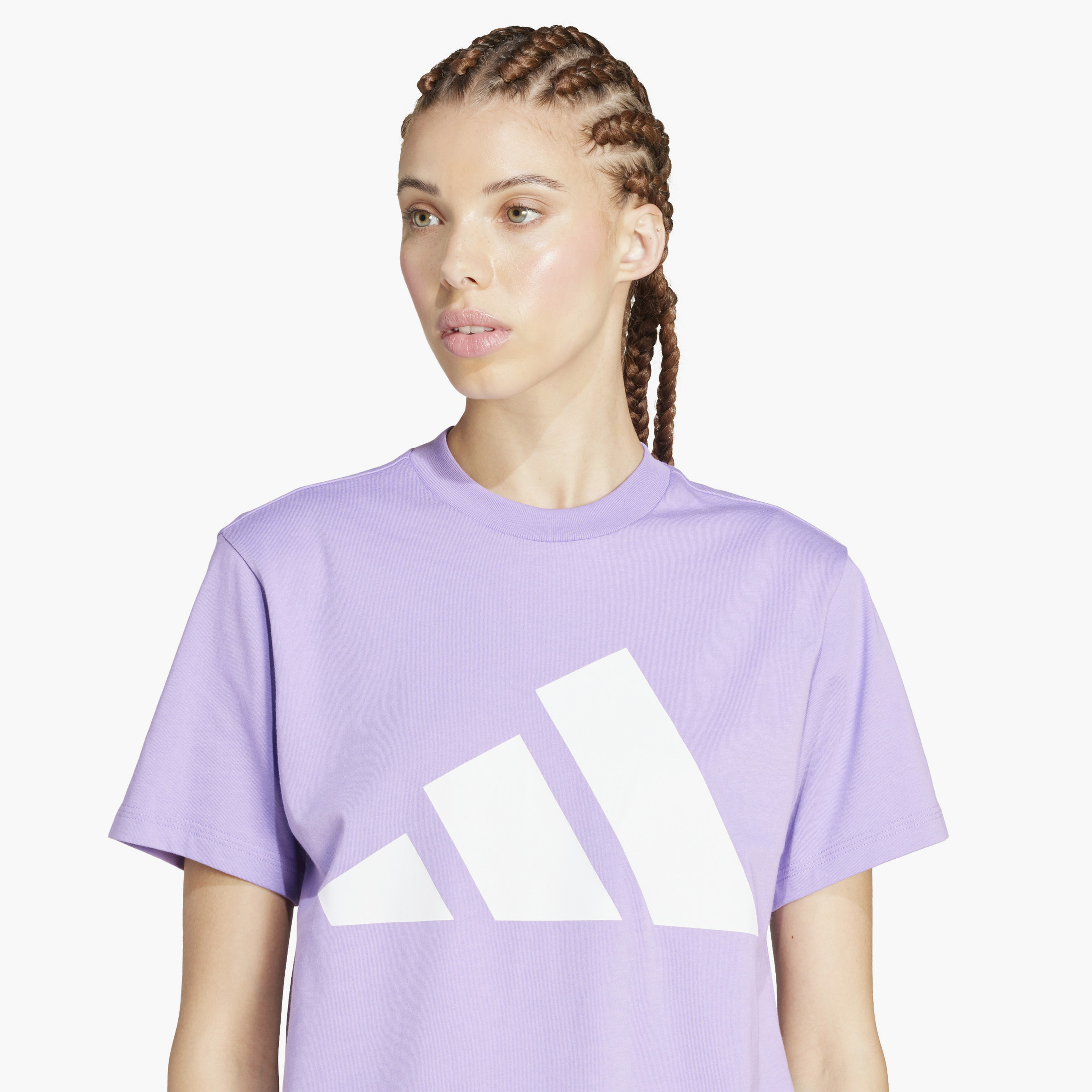 أديداس - تي شيرت رياضي أساسي - شعار كبير - للنساء-sports-women-clothing-tshirtsandvests-image-25