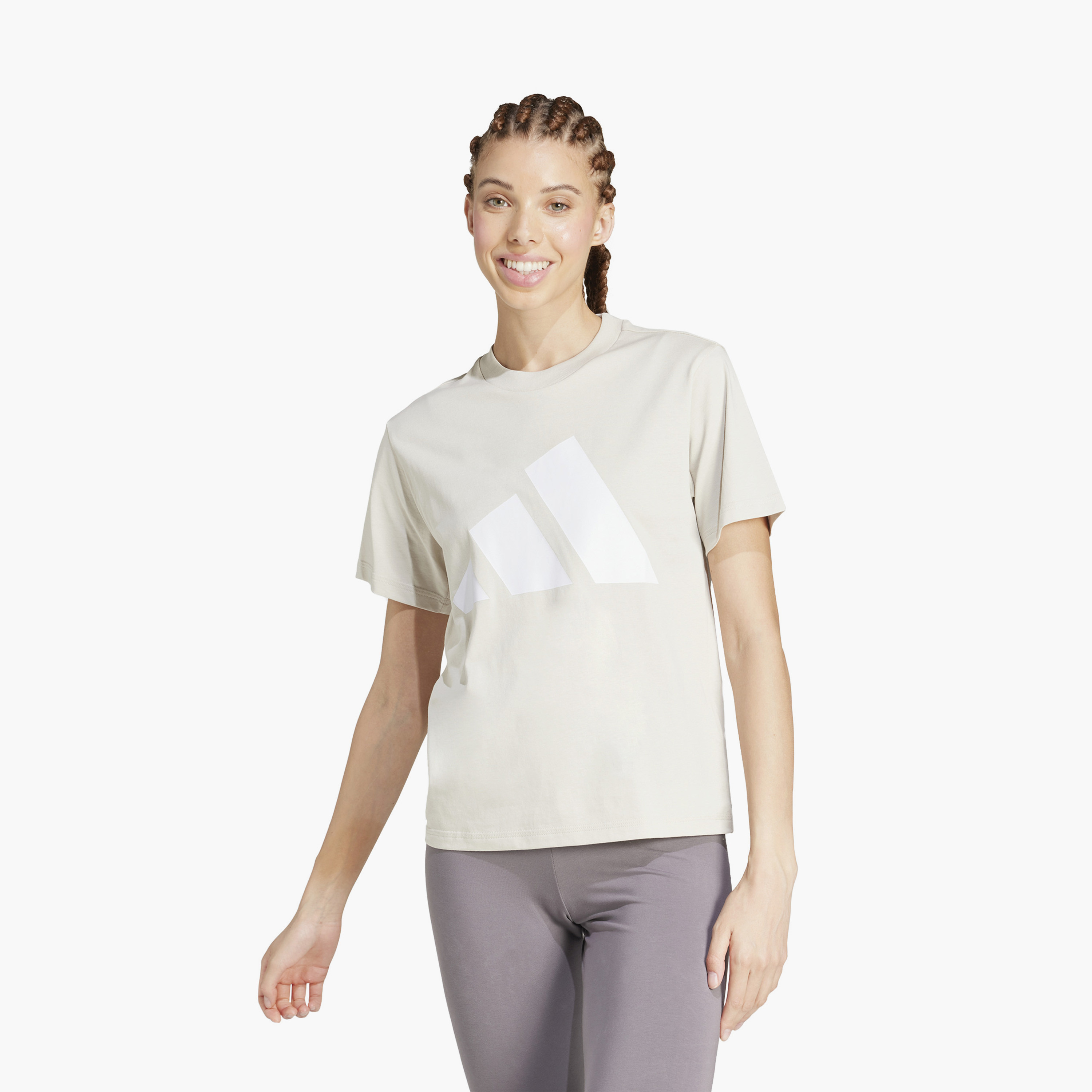 adidas Women's Essentials Big Logo Cotton T-Shirt W BL SJ T | OE-women-clothing-tshirts-image-1