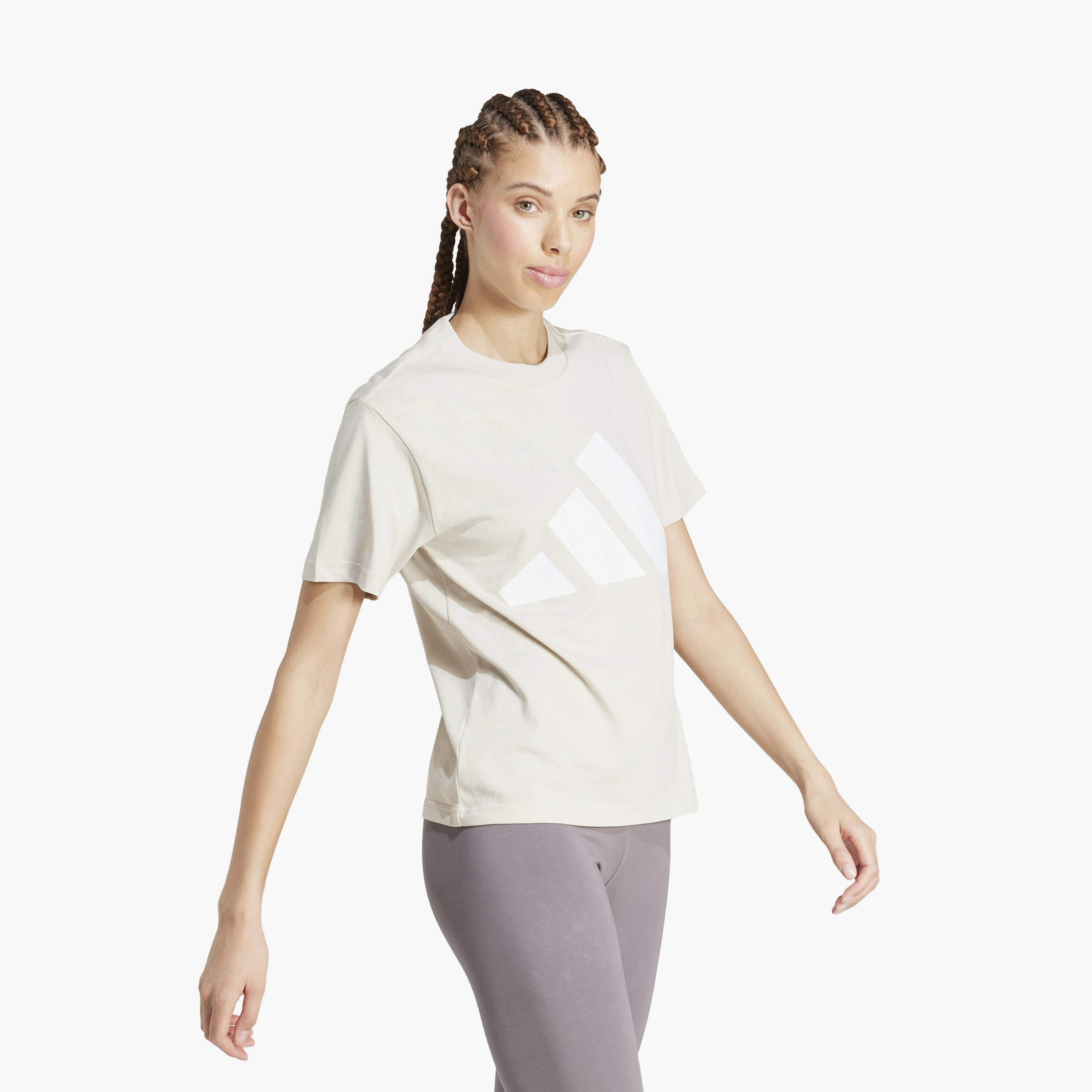 adidas Women's Essentials Big Logo Cotton T-Shirt W BL SJ T | OE-women-clothing-tshirts-image-2