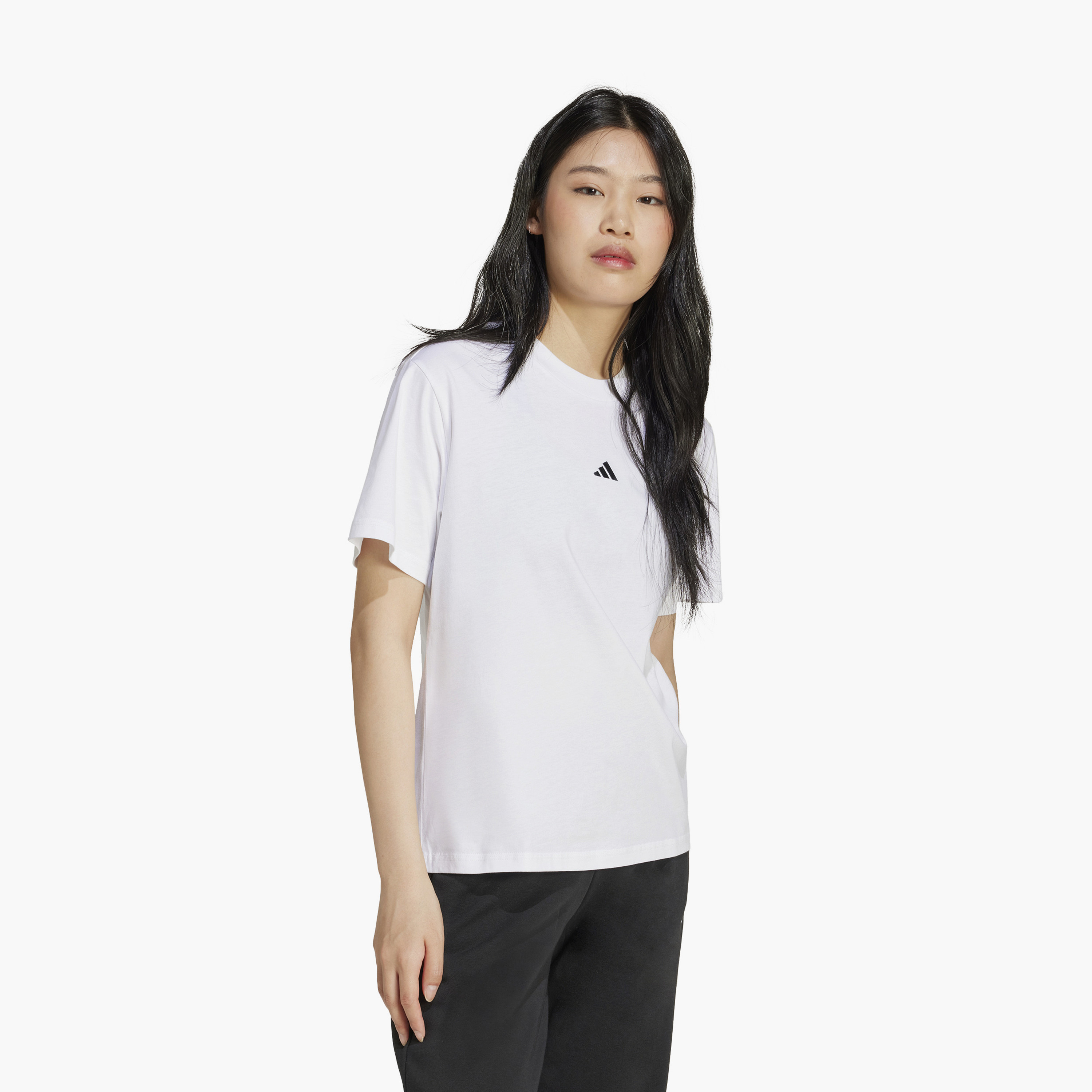 adidas Women's Essentials Logo Cotton T-Shirt W SL SJ T | OE-sports-women-clothing-tshirtsandvests-image-2