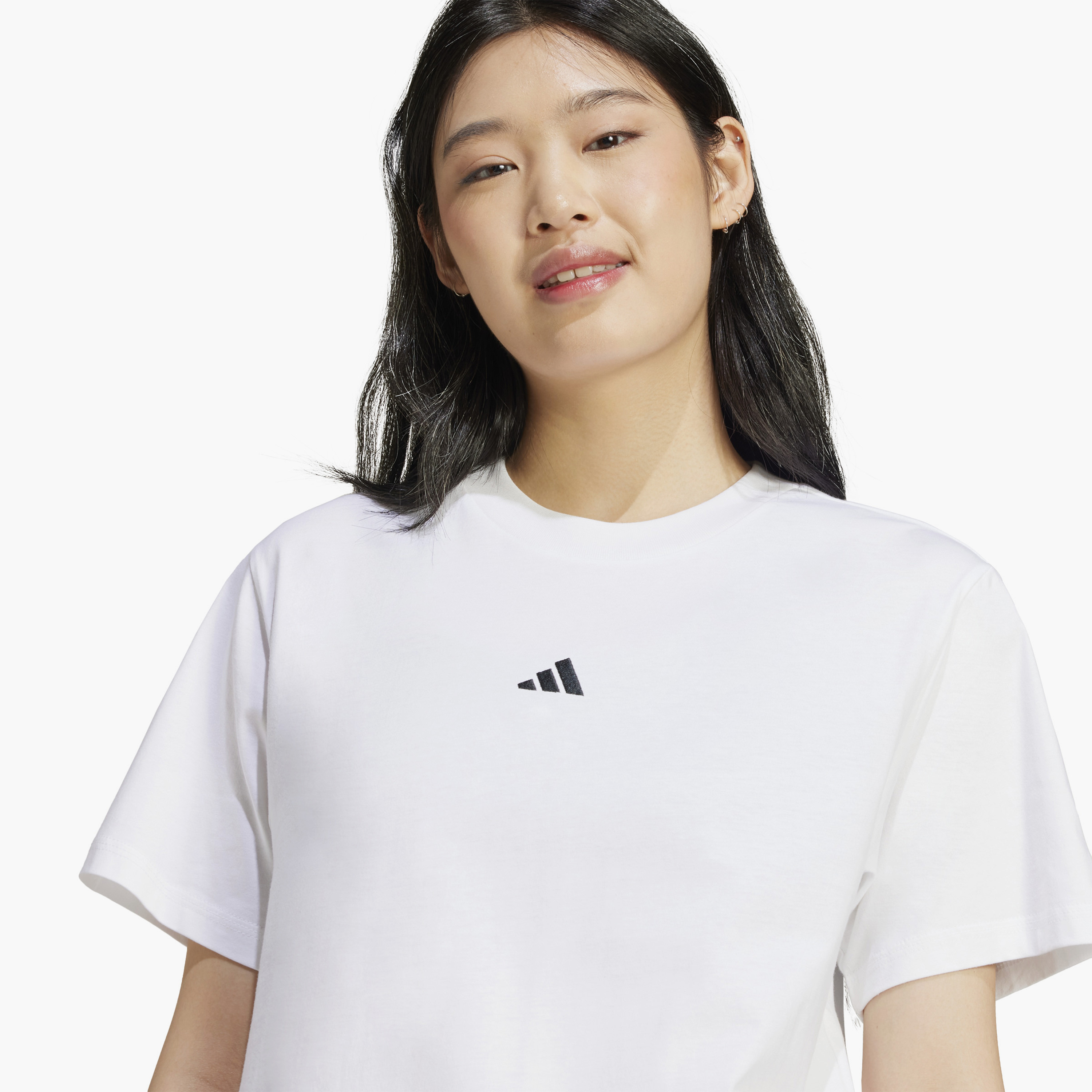 أديداس - تي شيرت رياضي أساسي - شعار صغير - للنساء-sports-women-clothing-tshirtsandvests-image-9
