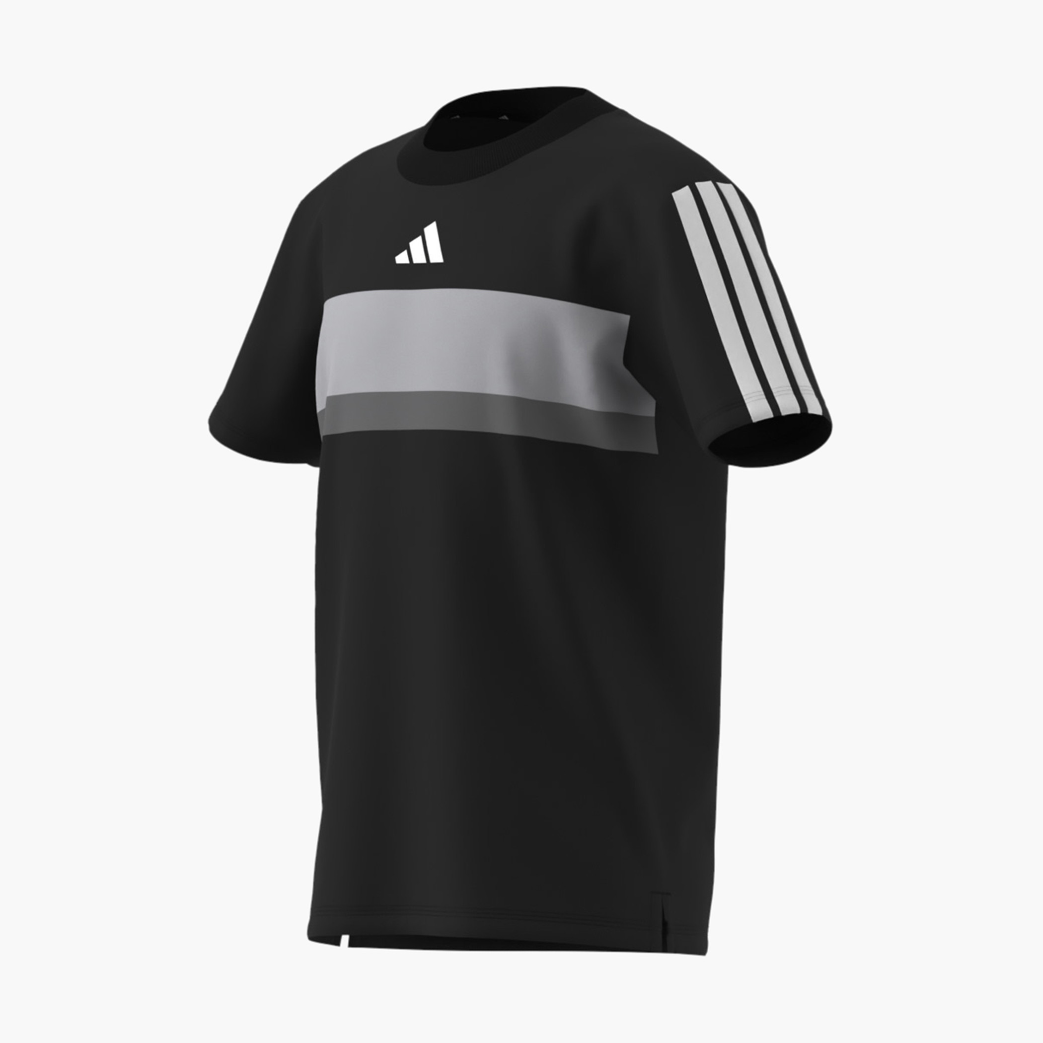 adidas Logo Print Crew Neck T-shirt with Short Sleeves-sports-boys-clothing-tops-image-9