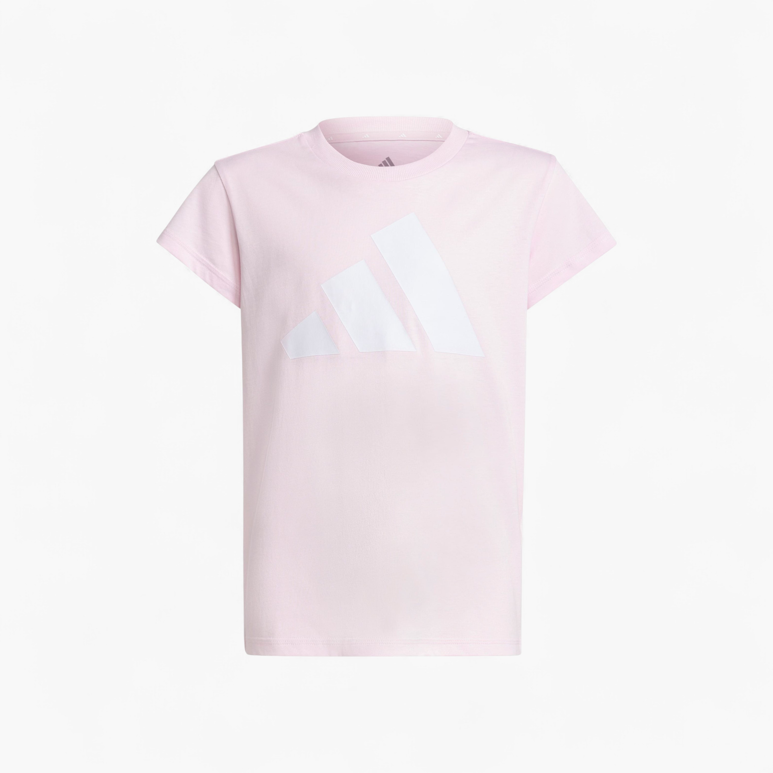 adidas Girls Round Neck T-shirt with Logo Print - Cotton - Short Sleeves-sports-girls-clothing-tops-image-6