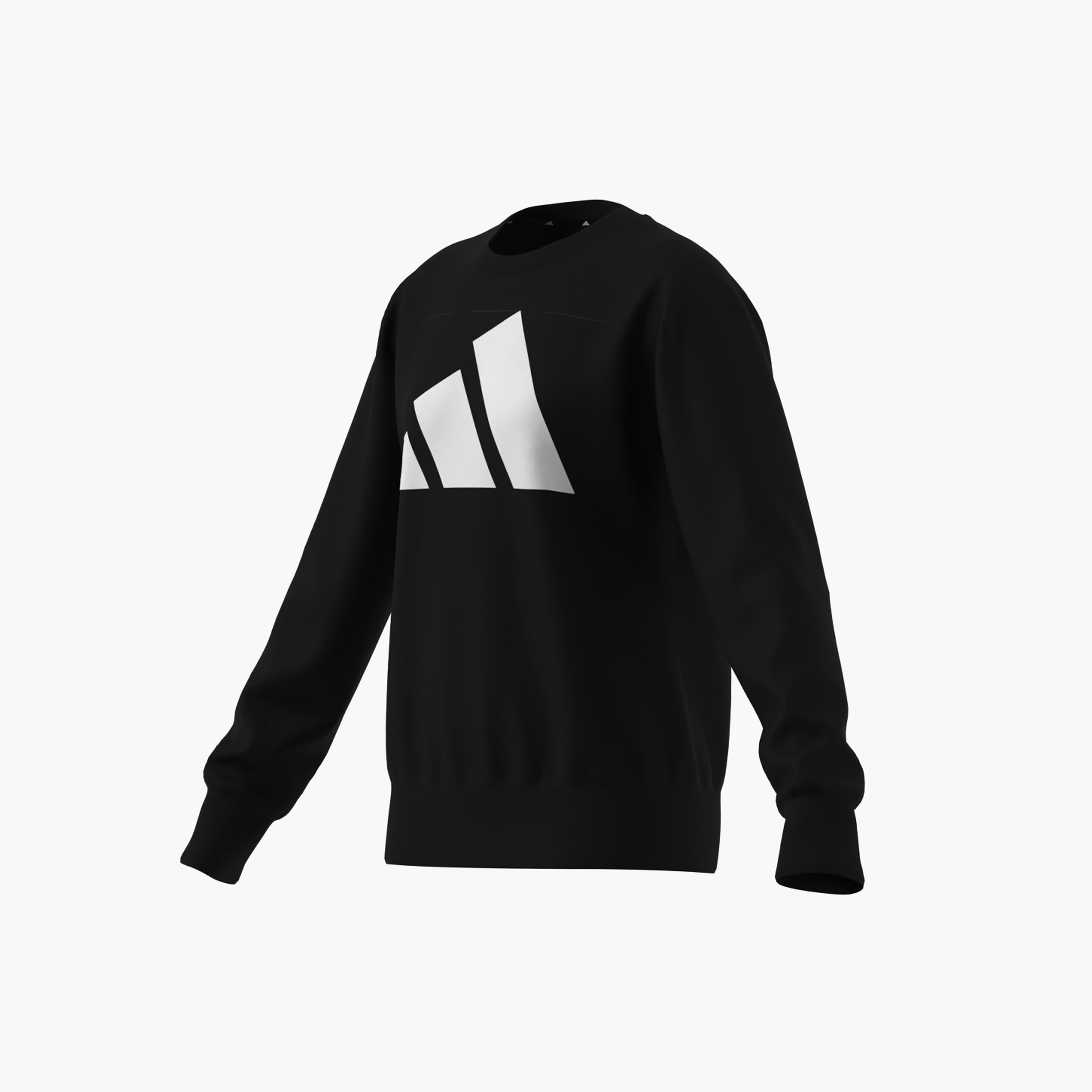 adidas Girls Crew Neck Sweatshirt with Logo Print - Long Sleeves-girls-clothing-sweatshirts-image-3