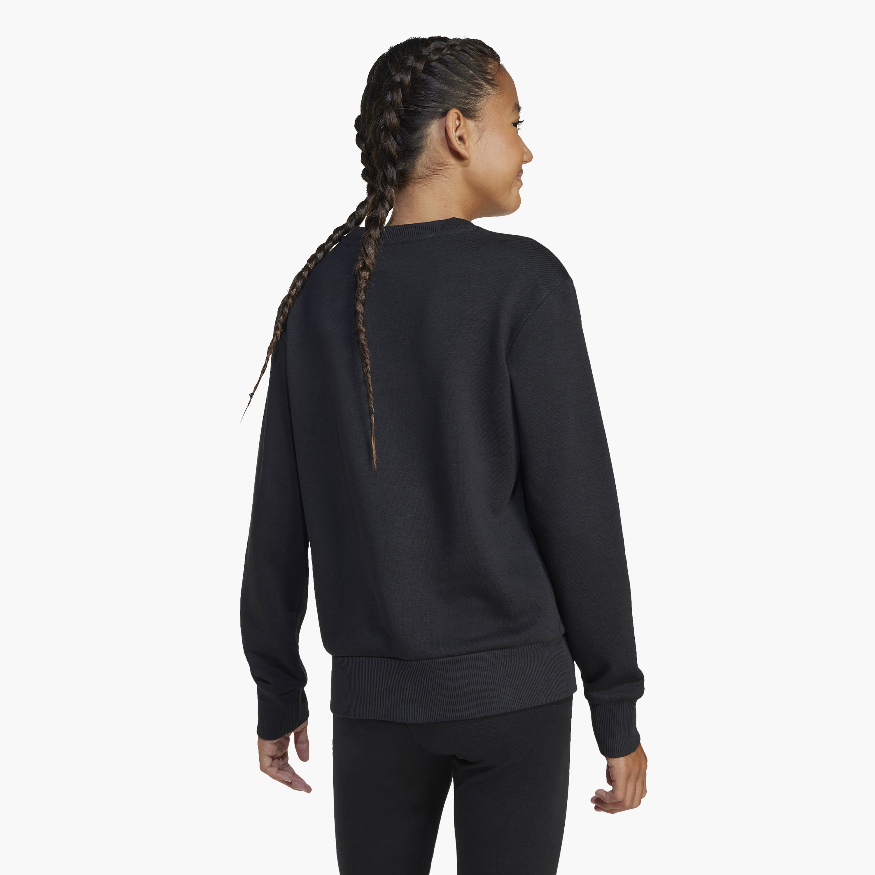 adidas Girls Crew Neck Sweatshirt with Logo Print - Long Sleeves-girls-clothing-sweatshirts-image-9