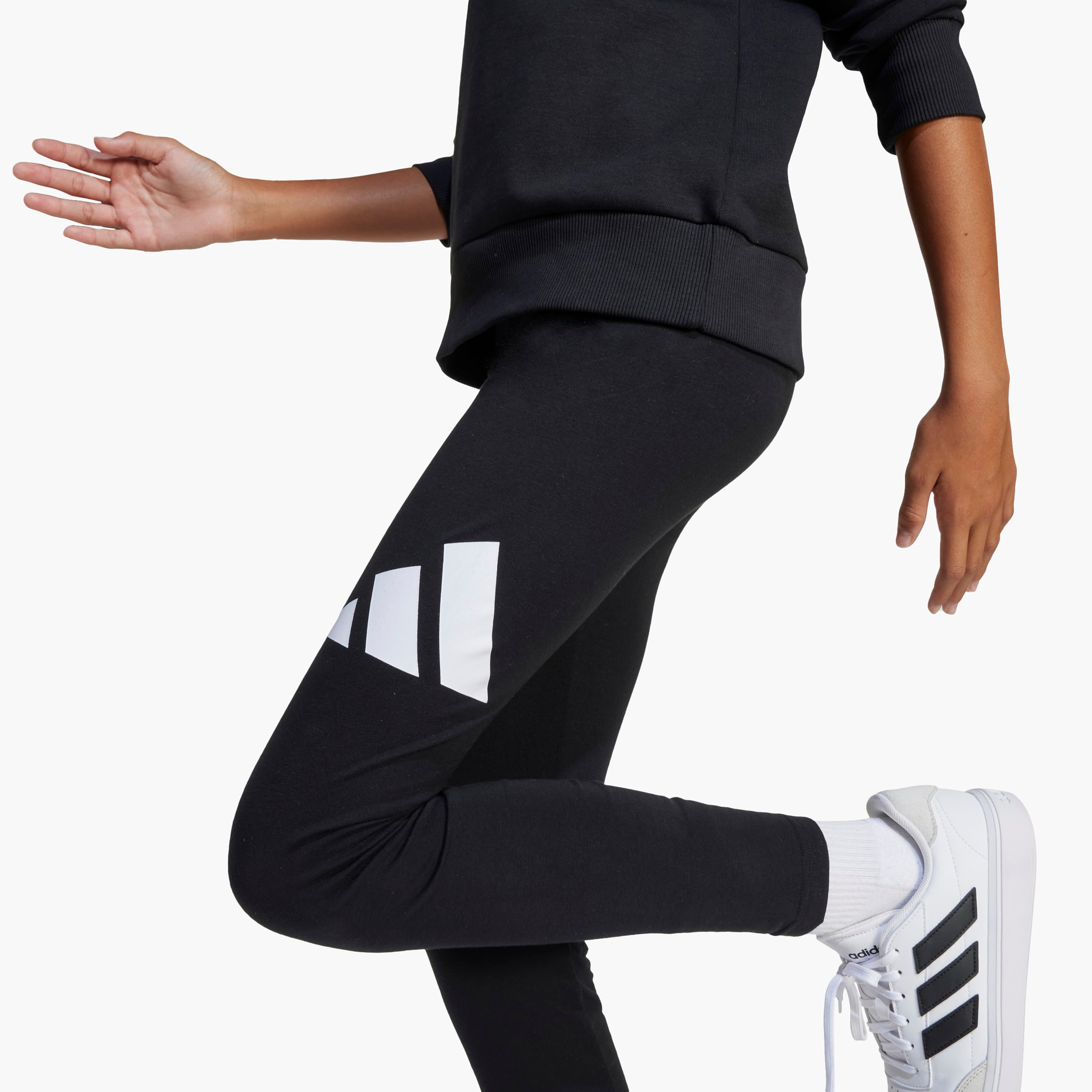 adidas Leggings with Logo Print-girls-clothing-sportswear-bottoms-leggings-image-4