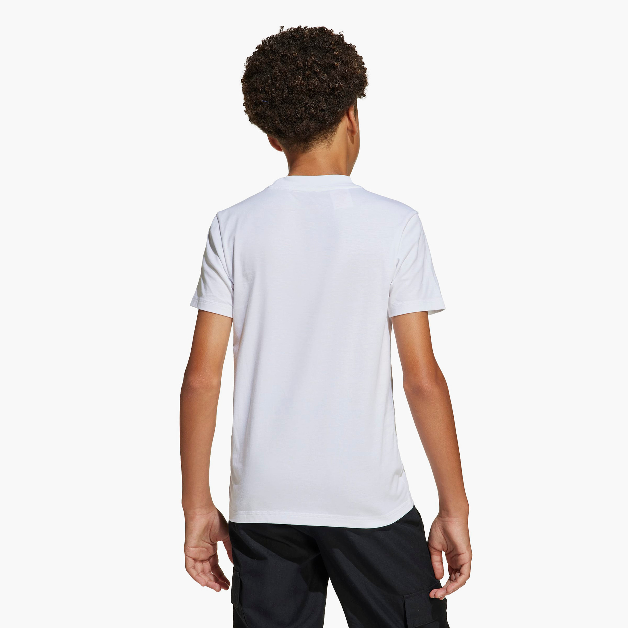 adidas Crew Neck Short Sleeves T-shirt with Logo Print-boys-clothing-tshirtsandpolos-image-3