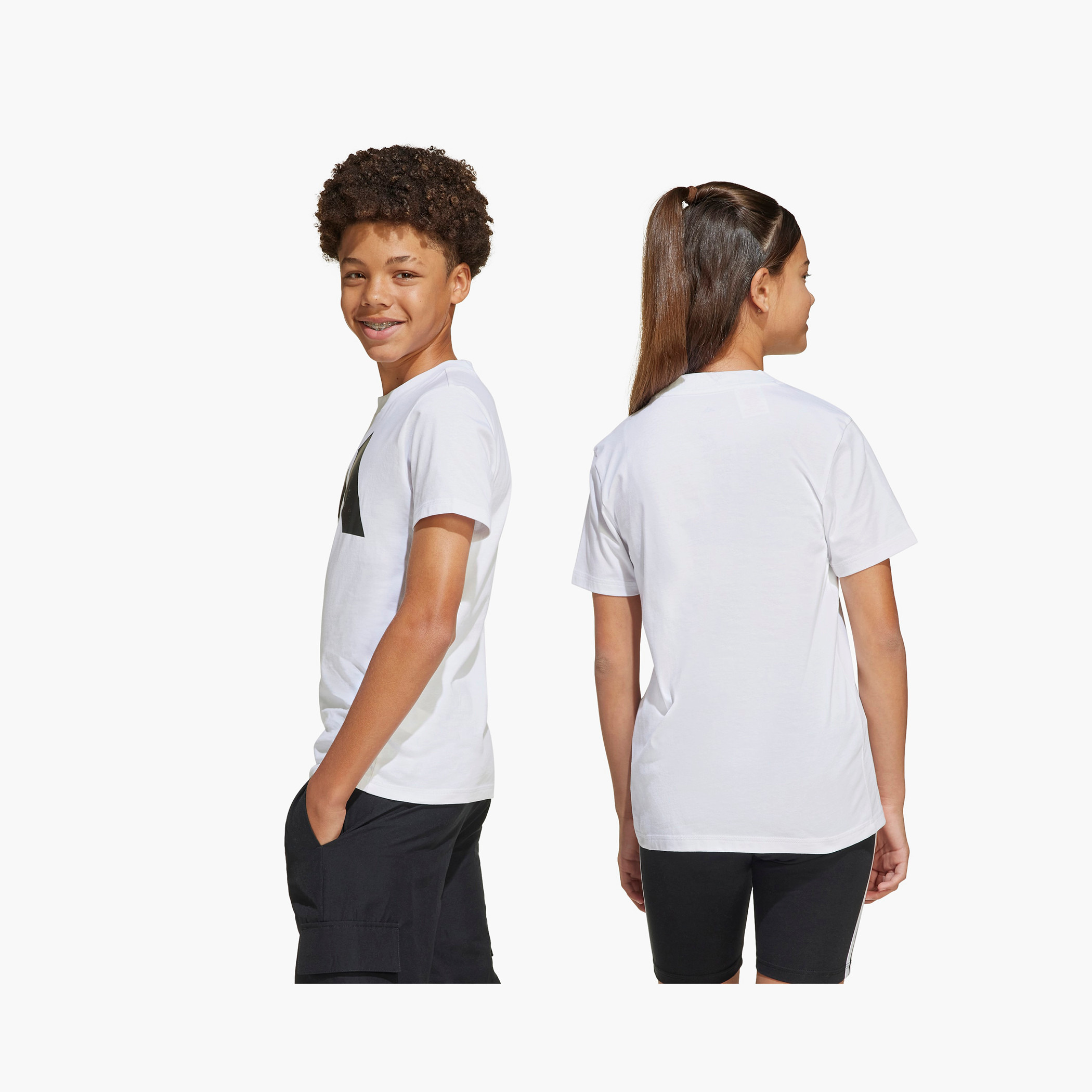 adidas Crew Neck Short Sleeves T-shirt with Logo Print-boys-clothing-tshirtsandpolos-image-7