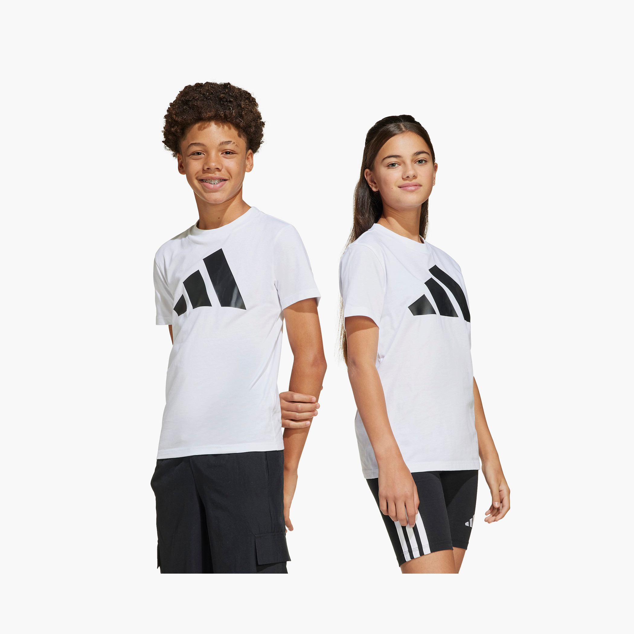 adidas Crew Neck Short Sleeves T-shirt with Logo Print-boys-clothing-tshirtsandpolos-image-8
