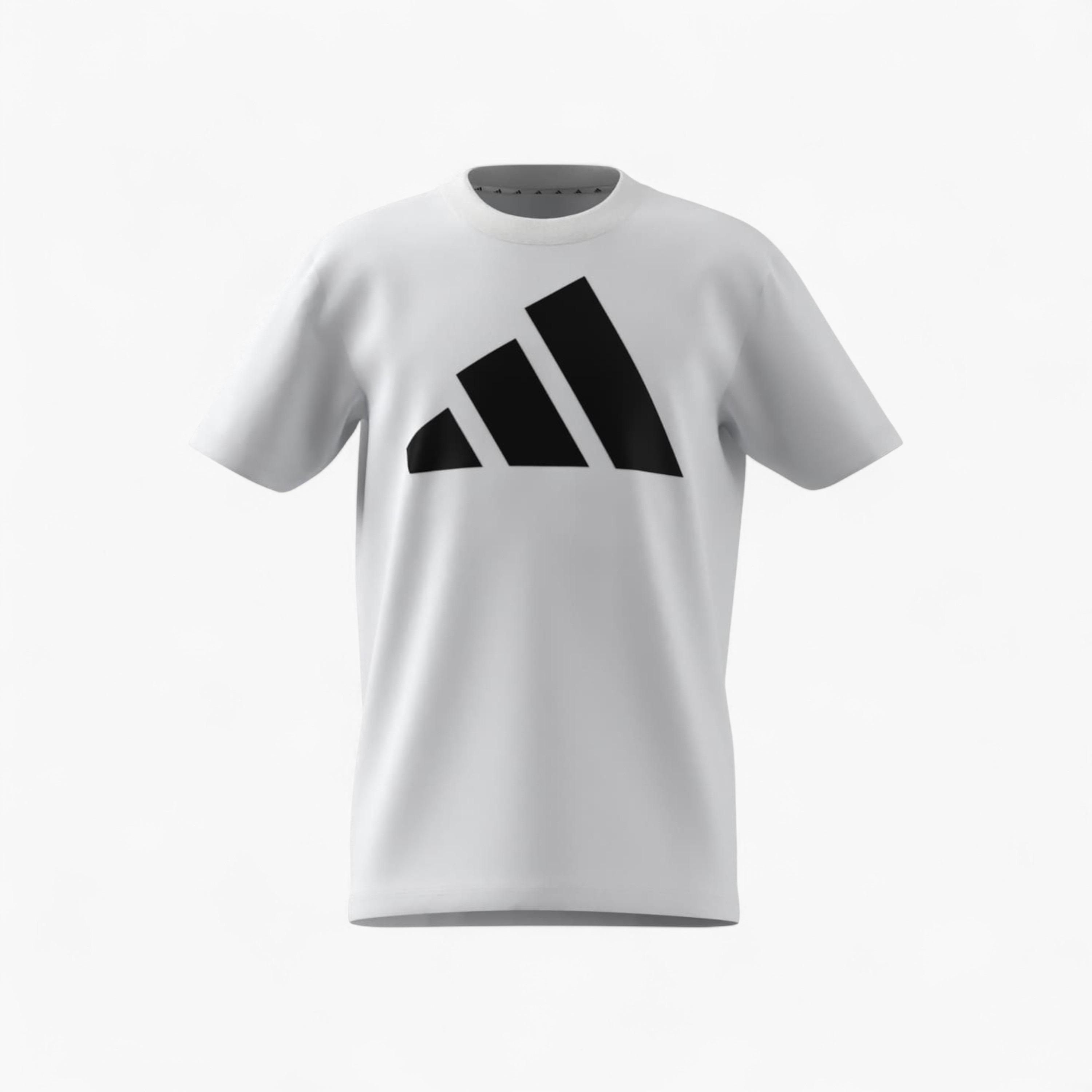 تيشيرت بياقة ضيقة وأكمام قصيرة وطبعات شعار للأولاد من أديداس - قطن-boys-clothing-sportswear-tops-image-2