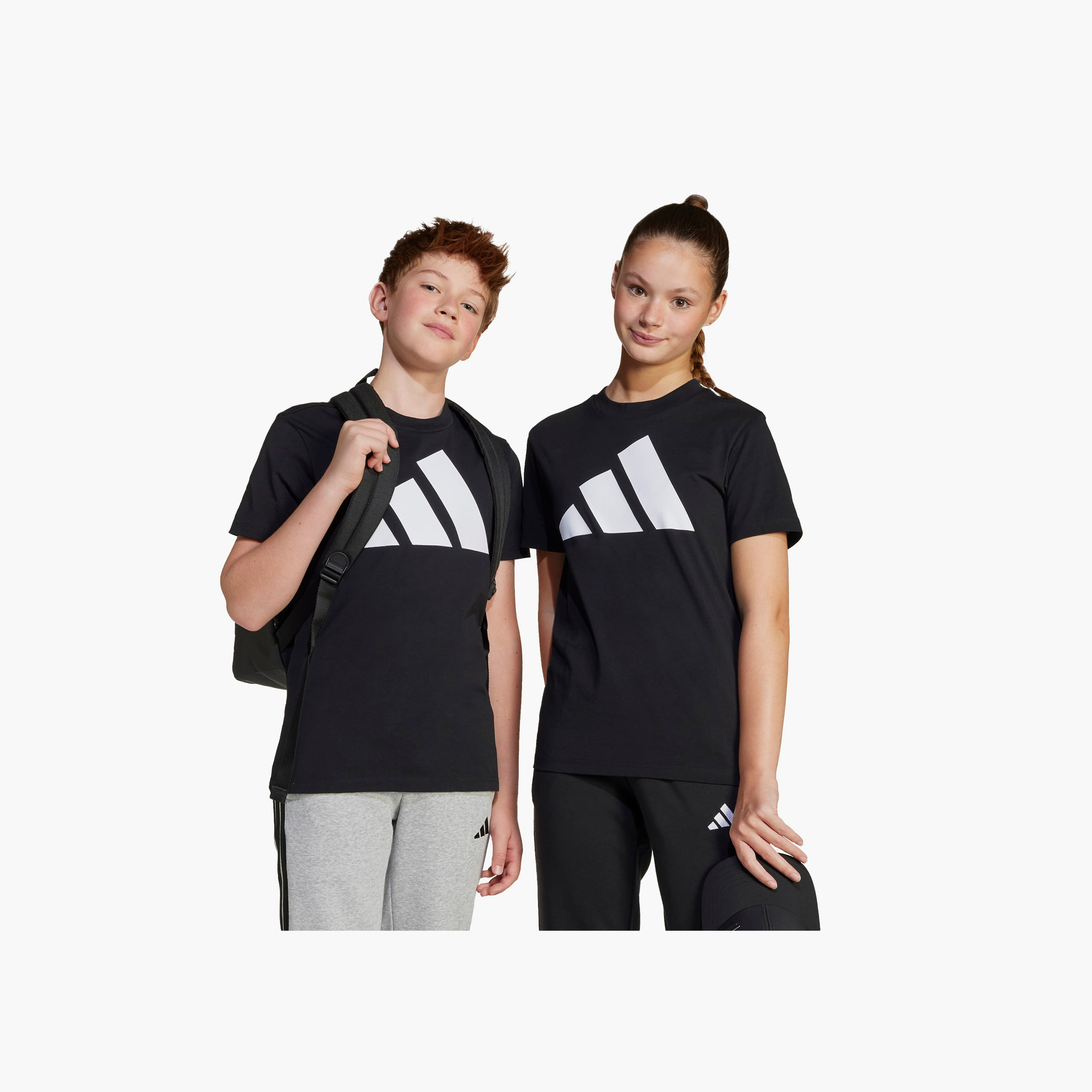 adidas Crew Neck Short Sleeves T-shirt with Logo Print-boys-clothing-tshirtsandpolos-image-8