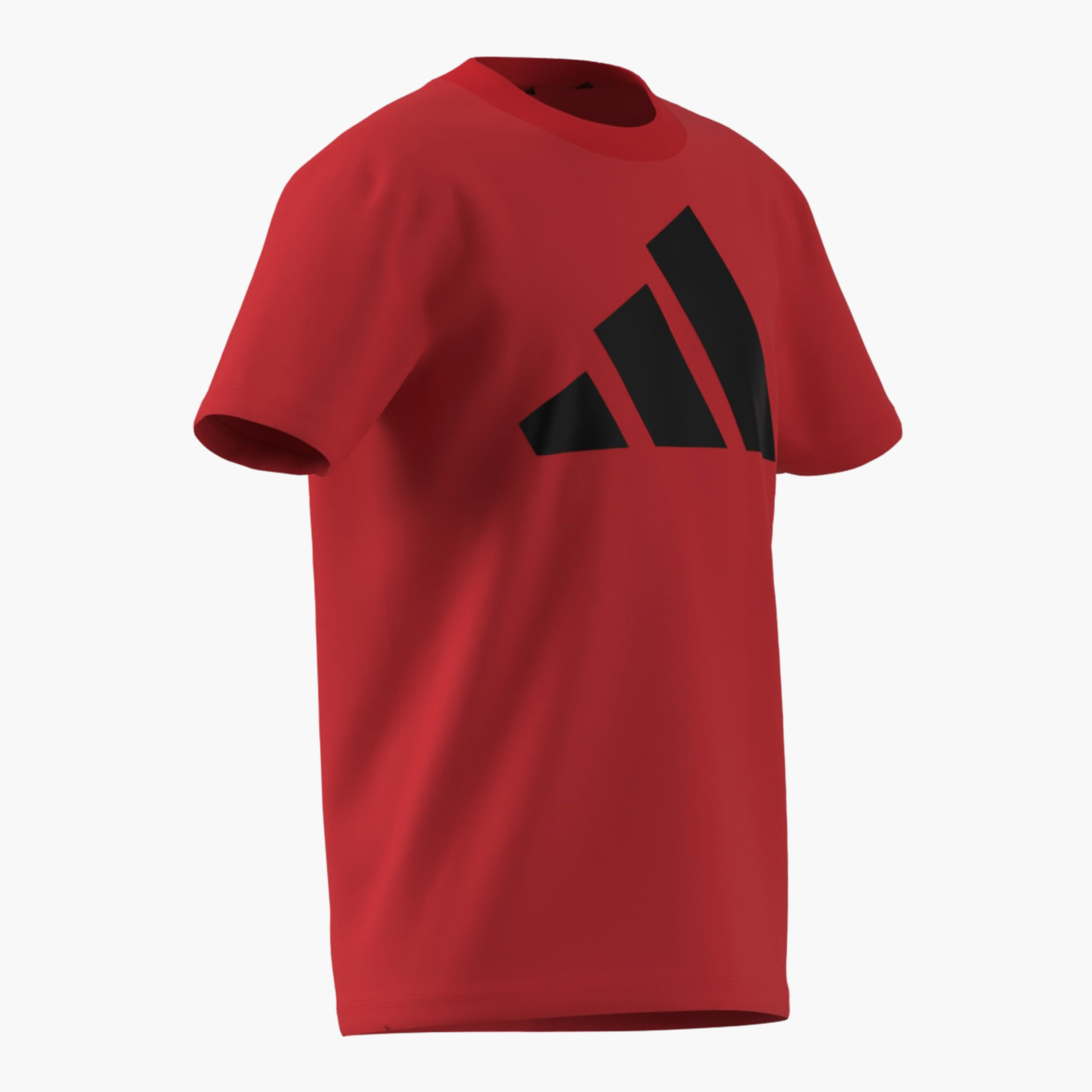 adidas Boys Crew Neck T-shirt with Logo Print - Cotton - Short Sleeves-sports-boys-clothing-tops-image-10