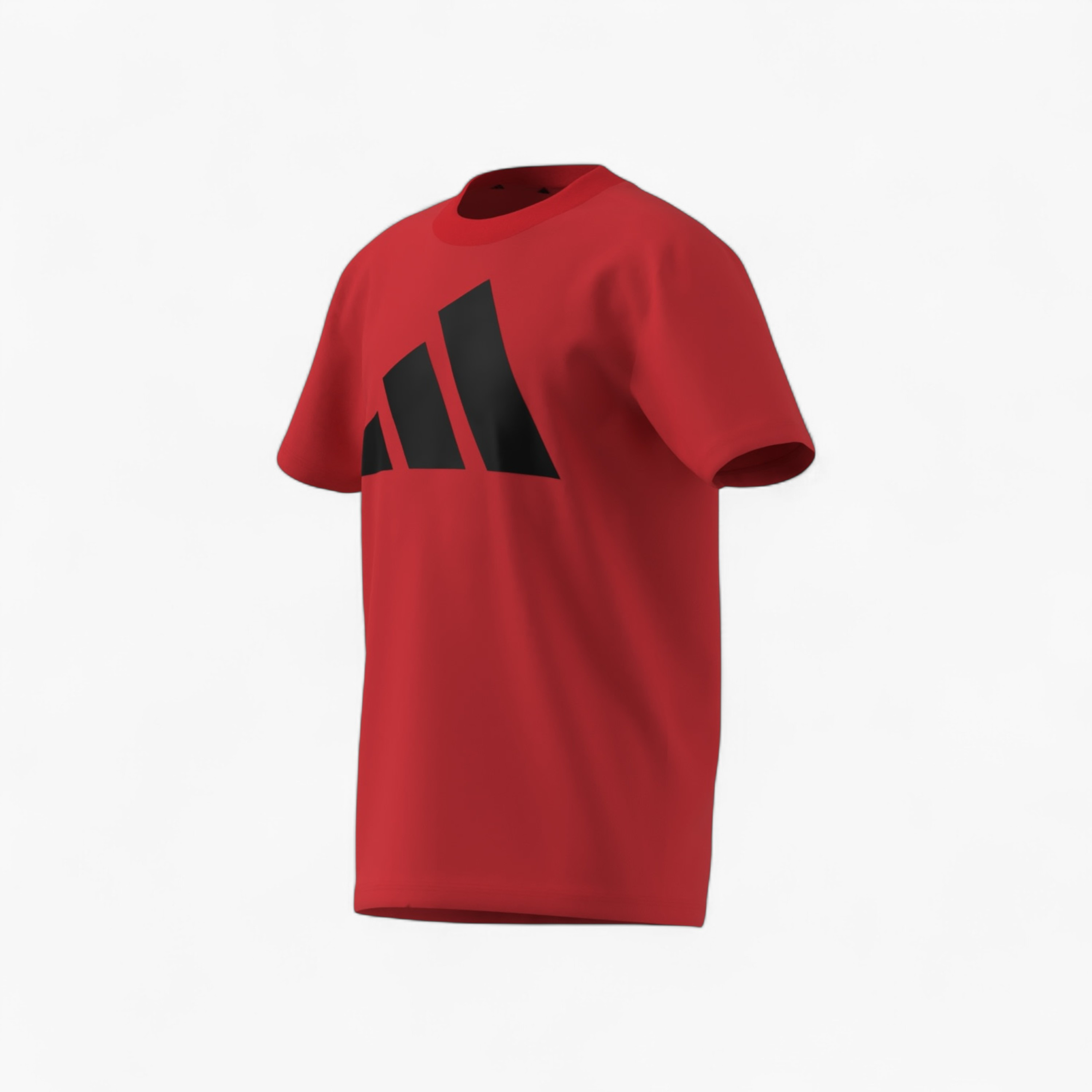 adidas Boys Crew Neck T-shirt with Logo Print - Cotton - Short Sleeves-sports-boys-clothing-tops-image-16