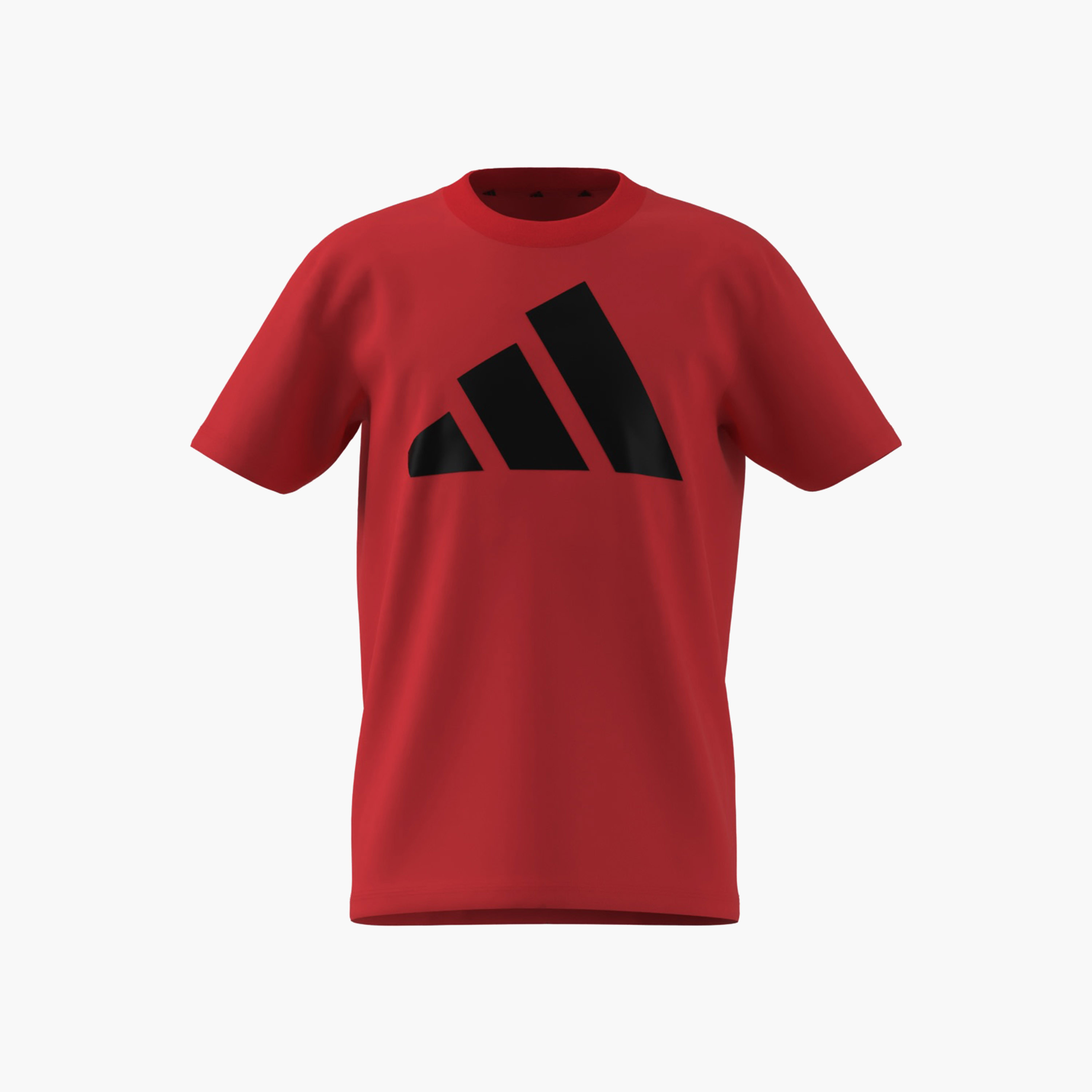 adidas Boys Crew Neck T-shirt with Logo Print - Cotton - Short Sleeves-sports-boys-clothing-tops-image-8
