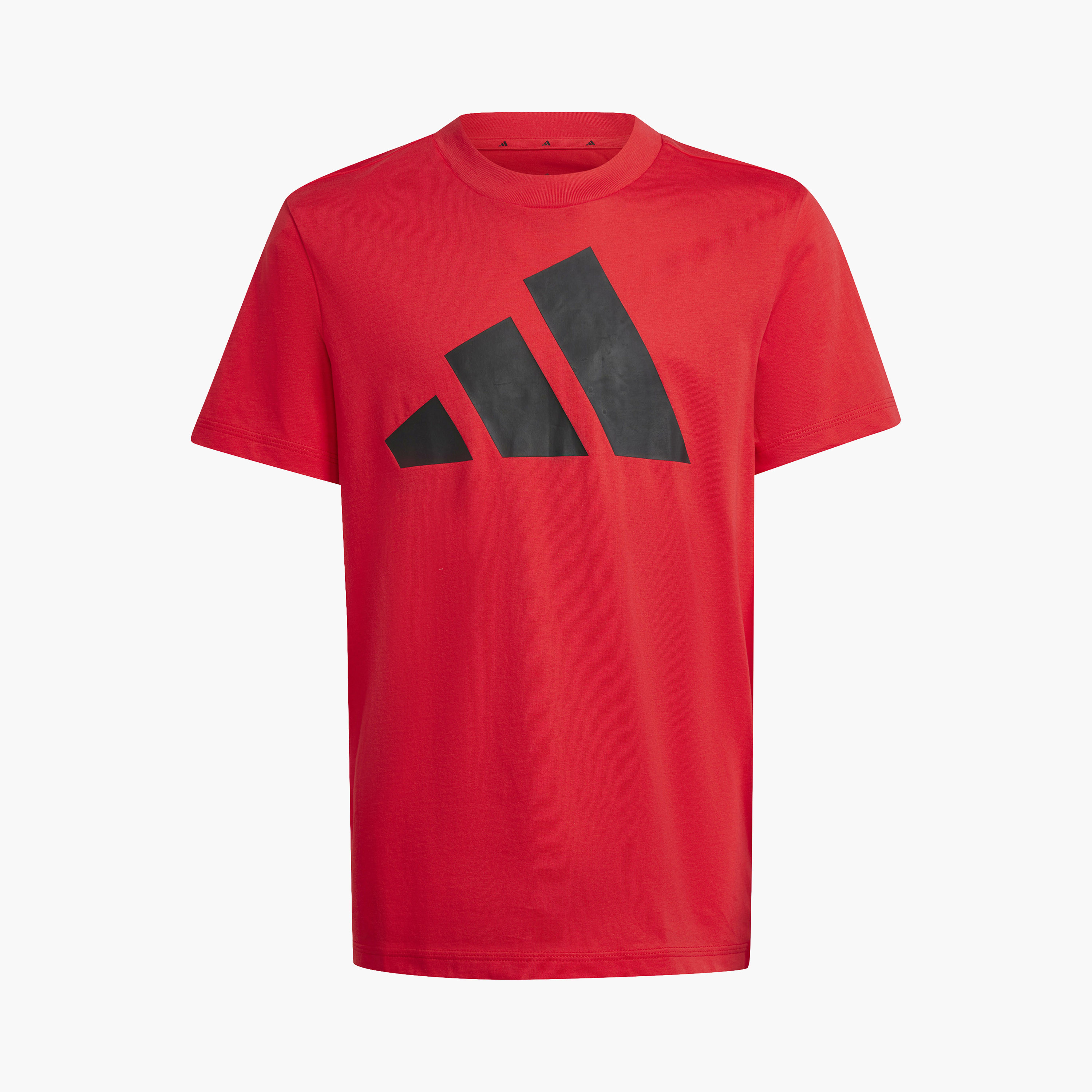 adidas Boys Crew Neck T-shirt with Logo Print - Cotton - Short Sleeves-sports-boys-clothing-tops-image-9