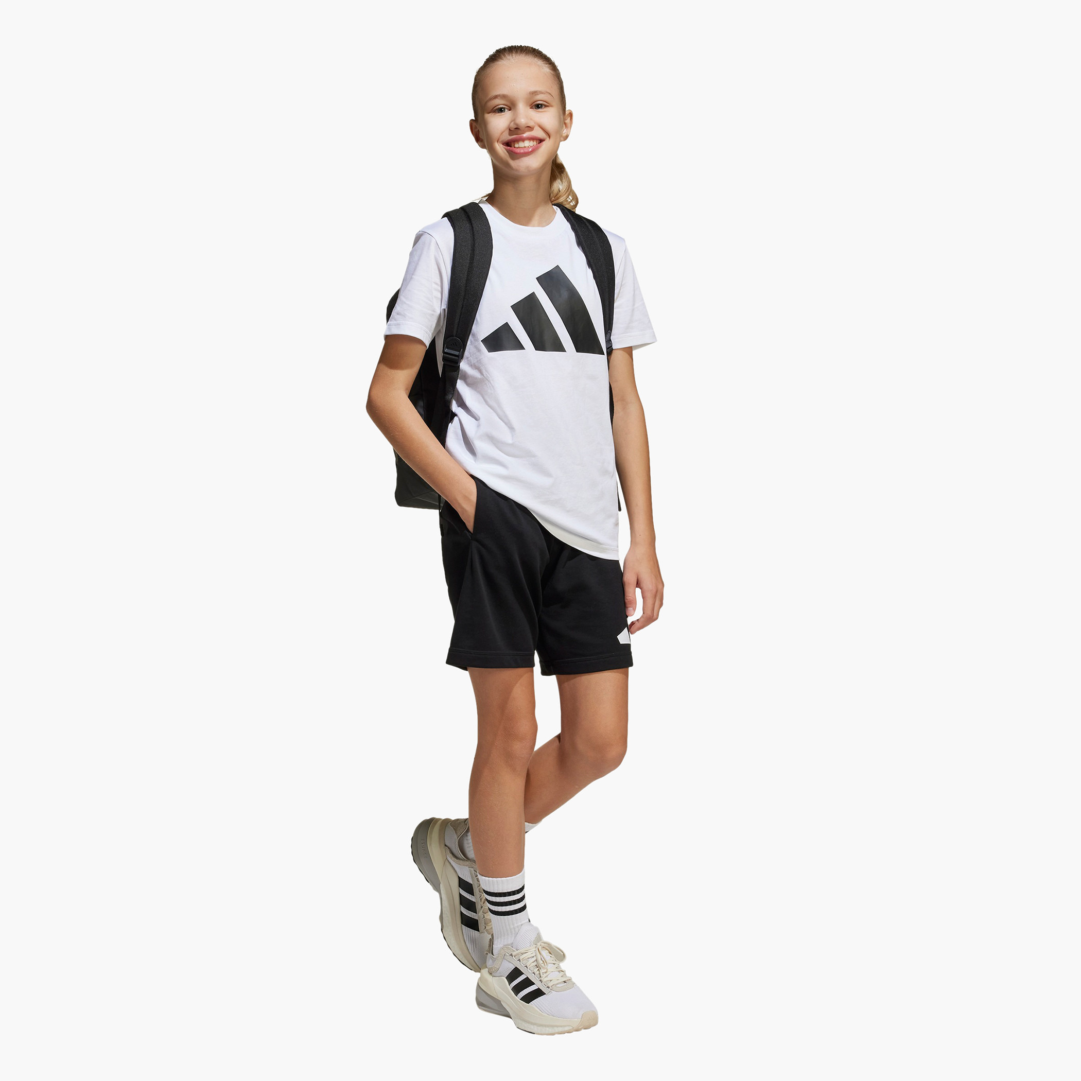 adidas Logo Print T-shirt and Shorts Set-sports-boys-clothing-sets-image-3