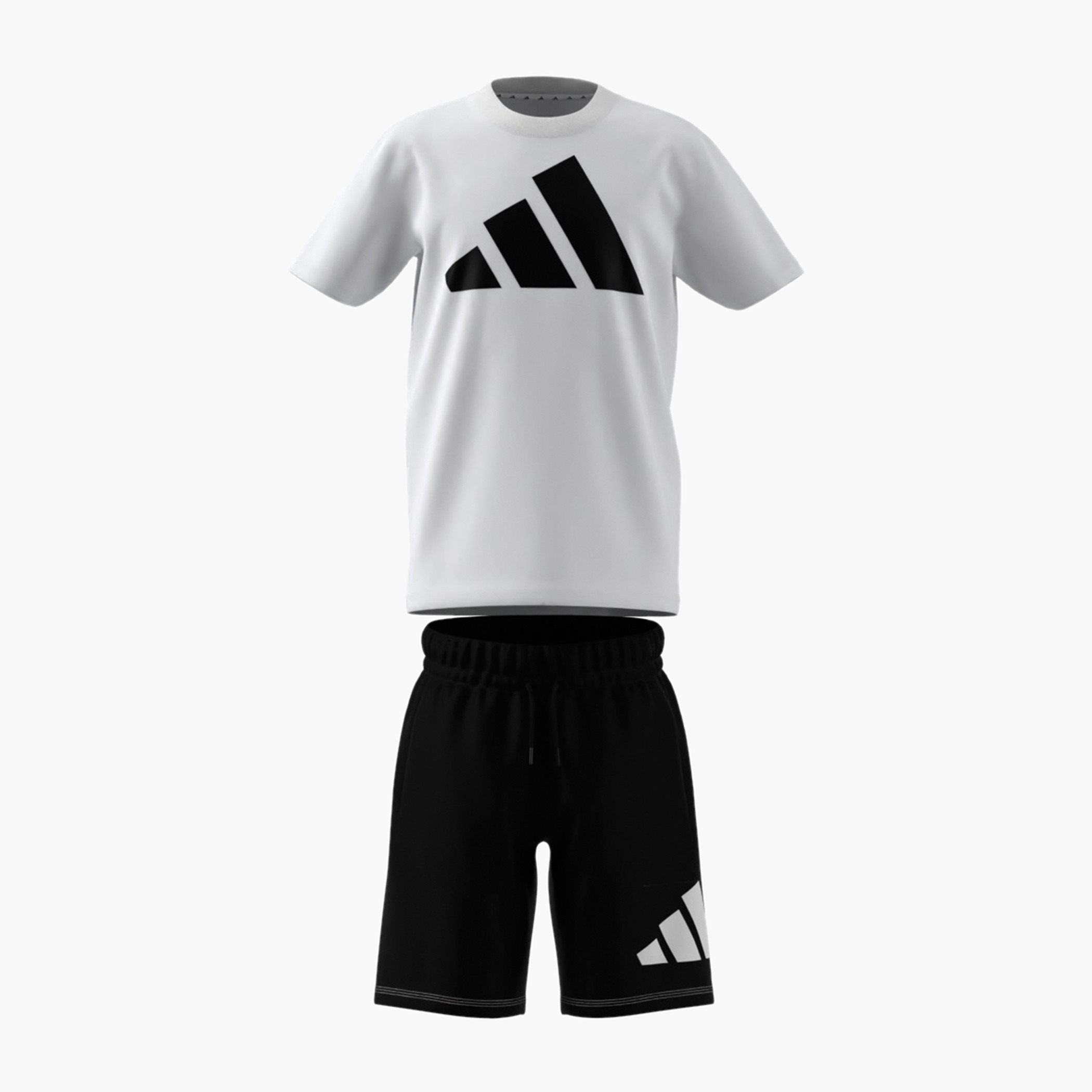 adidas Logo Print T-shirt and Shorts Set-sports-boys-clothing-sets-image-6