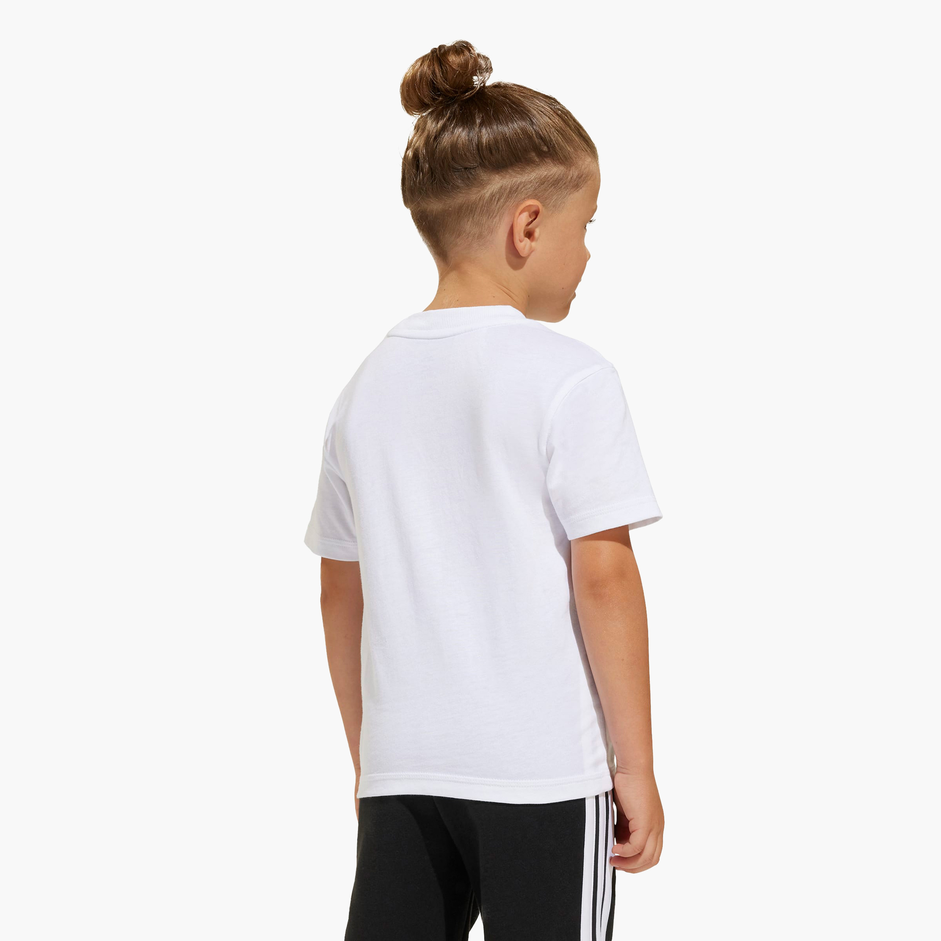 adidas Crew Neck Short Sleeve T-shirt with Logo Print-boys-clothing-sportswear-tops-image-3