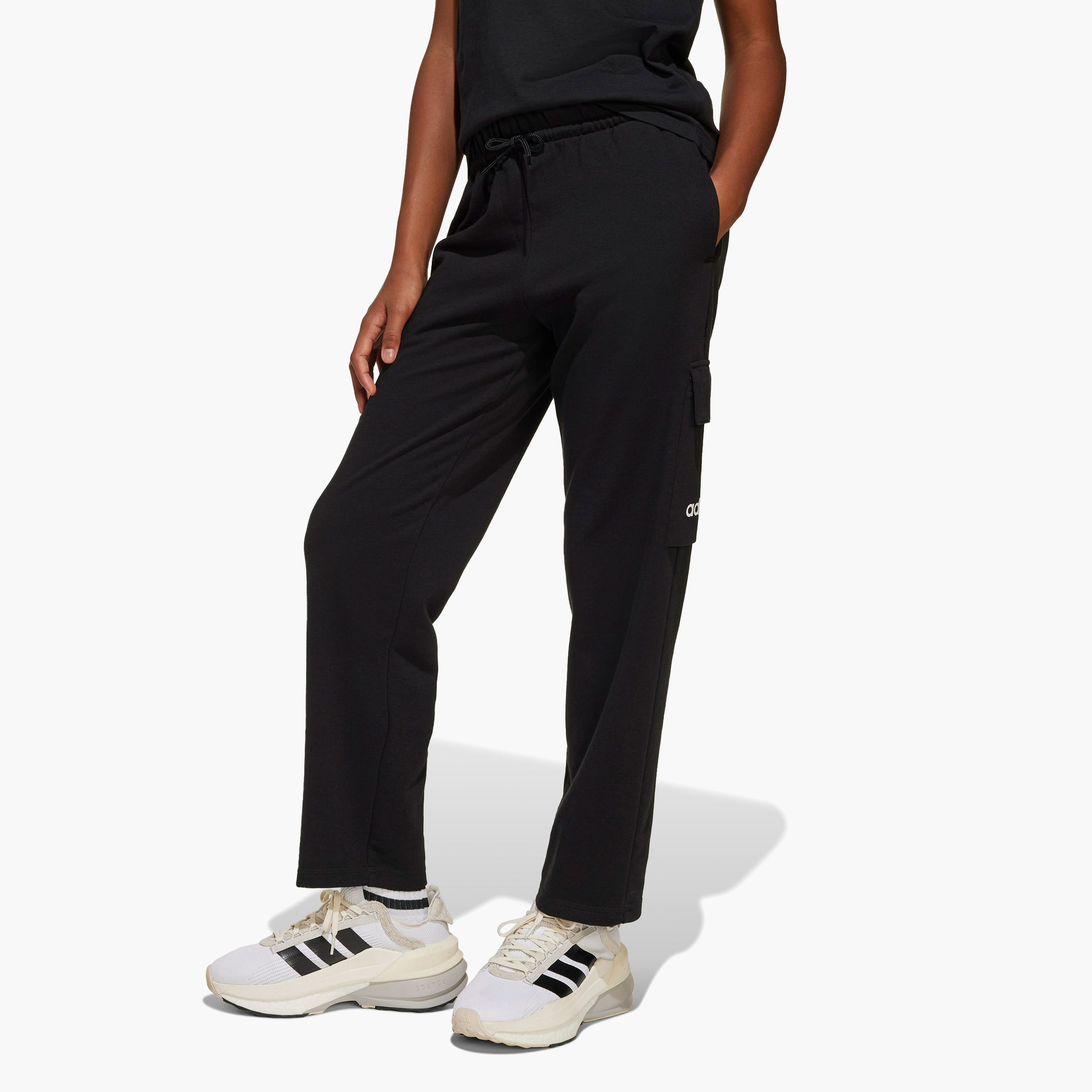 adidas Girls Track Pants with Pockets - Cotton Blend-girls-clothing-bottoms-joggersandtrackpants-image-1