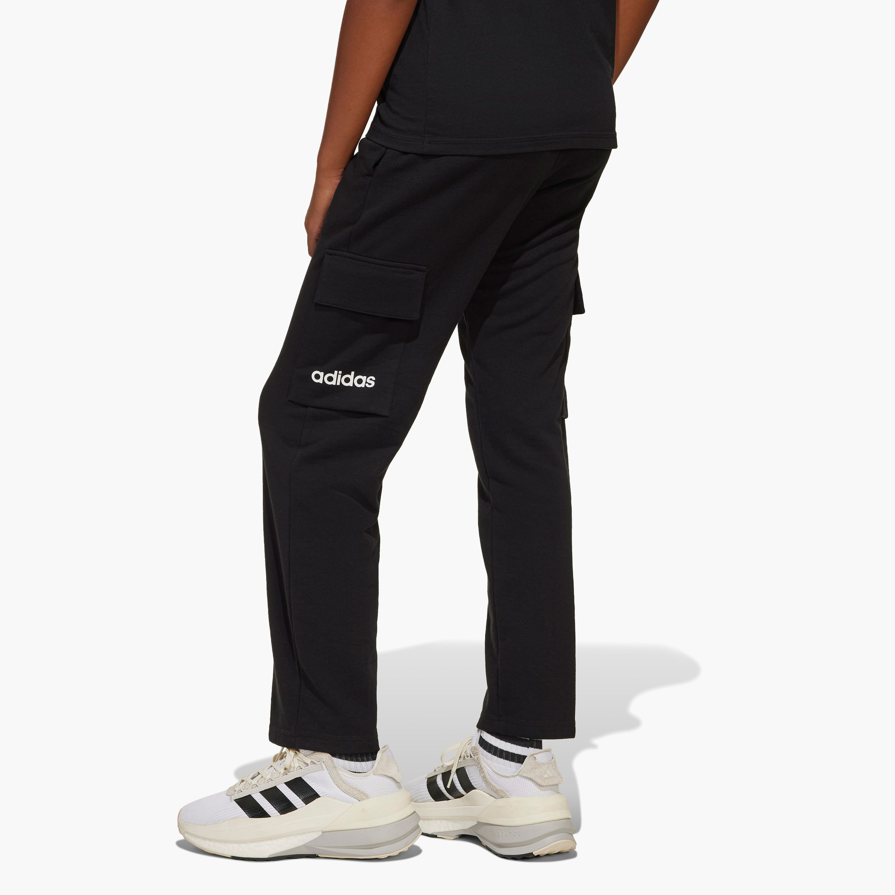 adidas Girls Track Pants with Pockets - Cotton Blend-girls-clothing-bottoms-joggersandtrackpants-image-2