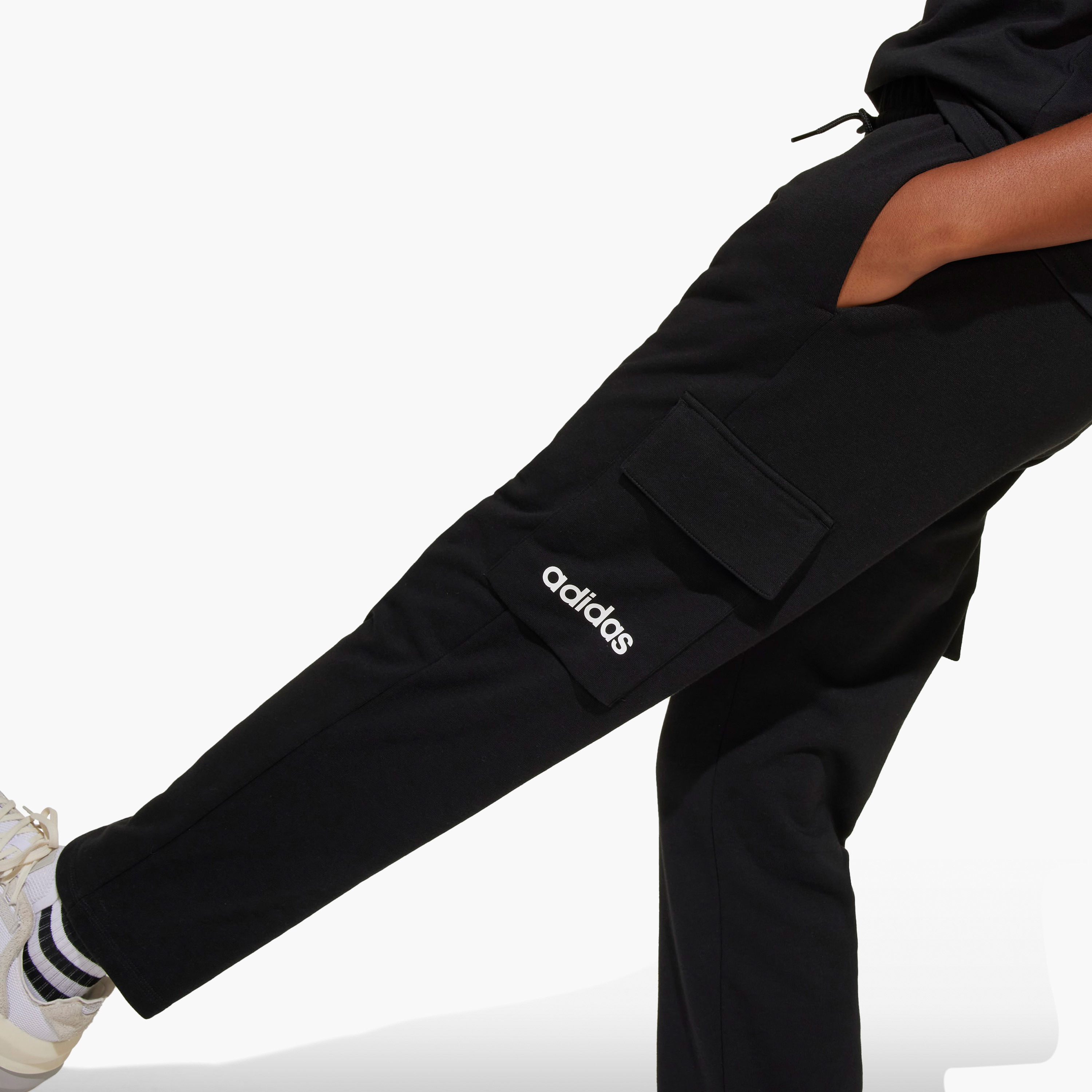 adidas Girls Track Pants with Pockets - Cotton Blend-girls-clothing-bottoms-joggersandtrackpants-image-4