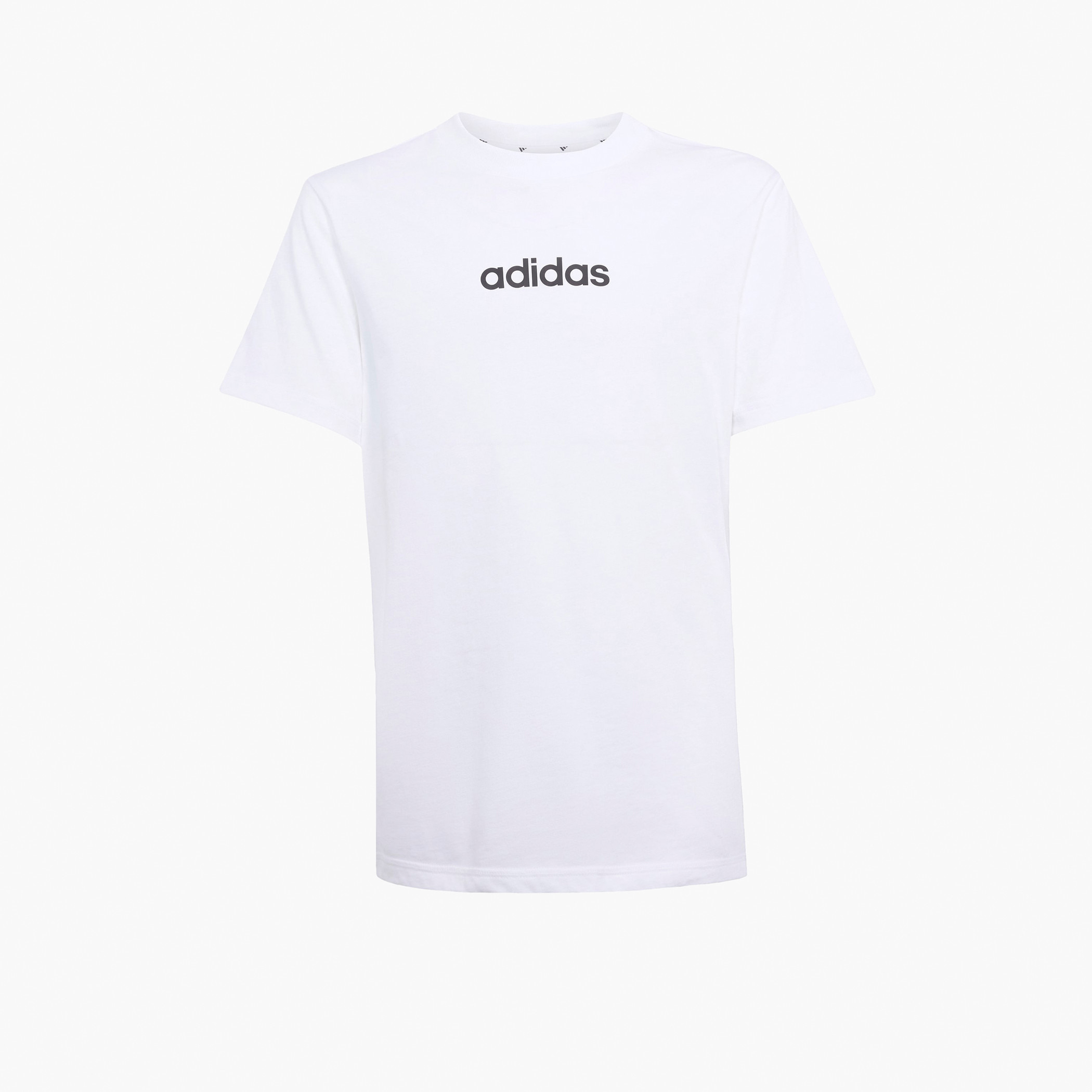 adidas Logo Print T-shirt with Short Sleeves-boys-clothing-sportswear-tops-image-1