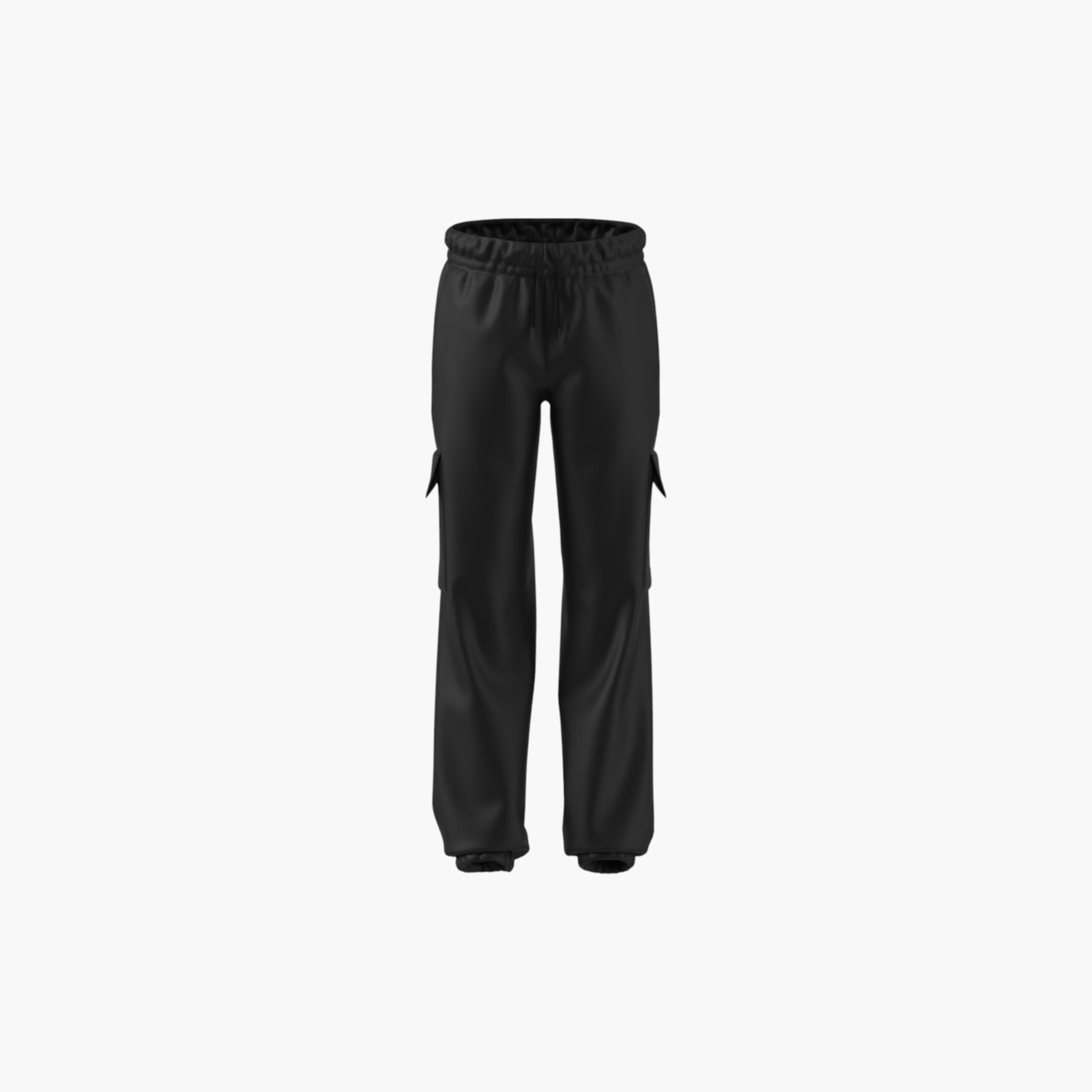 adidas Solid Cargo Pants with Elasticated Waistband and Pockets-boys-clothing-sportswear-bottoms-image-1