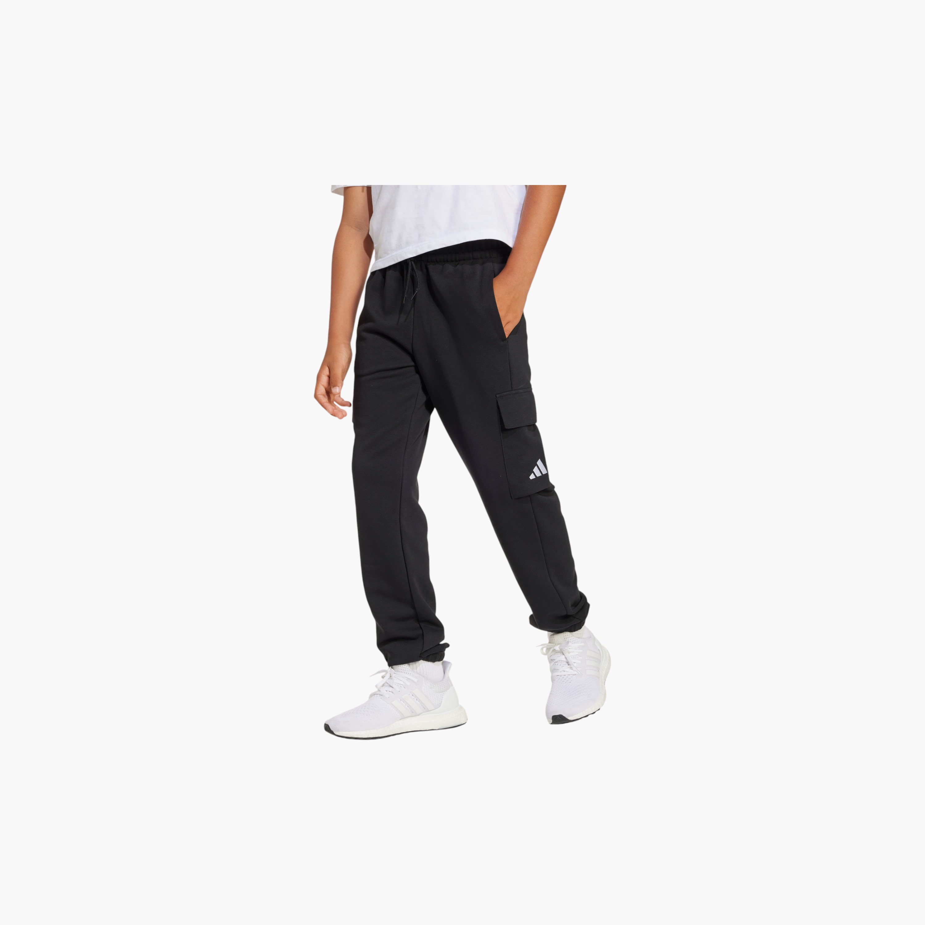 adidas Solid Cargo Pants with Elasticated Waistband and Pockets-boys-clothing-sportswear-bottoms-image-10